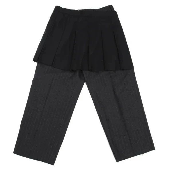 Comme des Garcons COMME des GARCONS 2004AW Striped Fake Pants Size US 26 / EU 42 - 2 Thumbnail