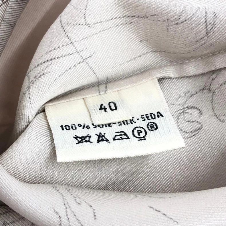 Hermes Hermes Silk Hand-drawn Pattern Blouse Size US XS / EU 42 / 0 - 5 Thumbnail