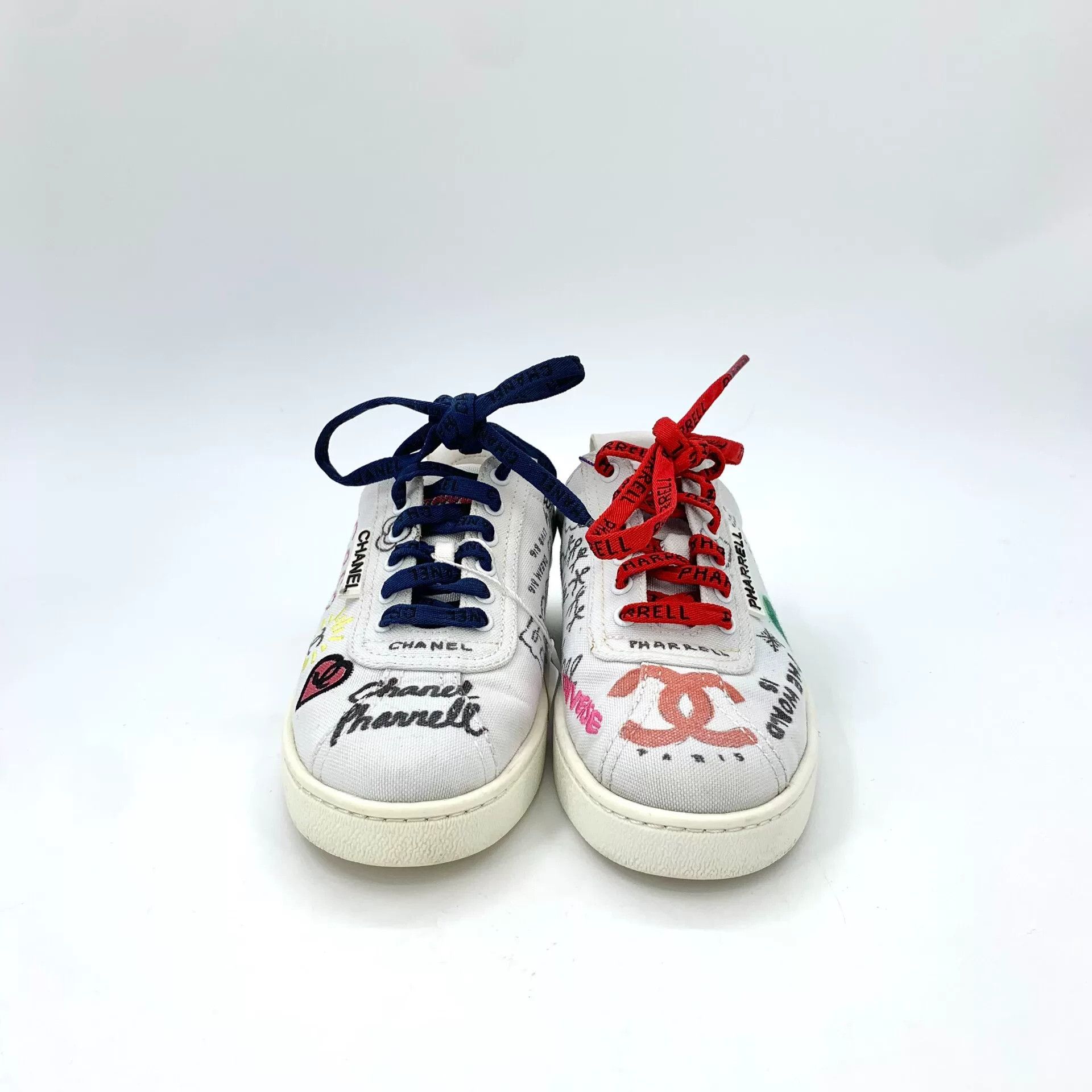 Chanel Chanel x Pharrell Graffiti Casual Sneakers Size US 6 / IT 36 - 3 Thumbnail
