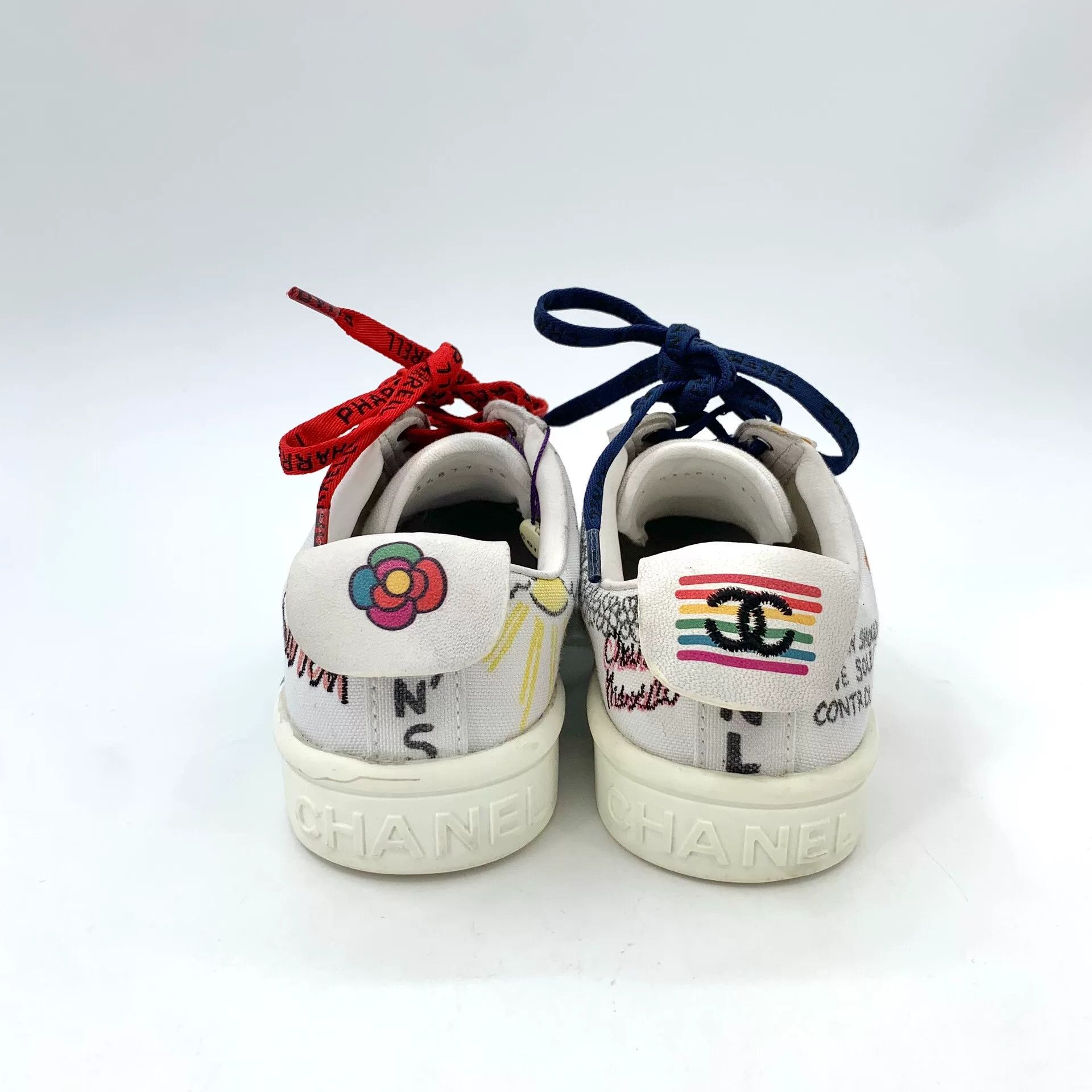 Chanel Chanel x Pharrell Graffiti Casual Sneakers Size US 6 / IT 36 - 4 Thumbnail