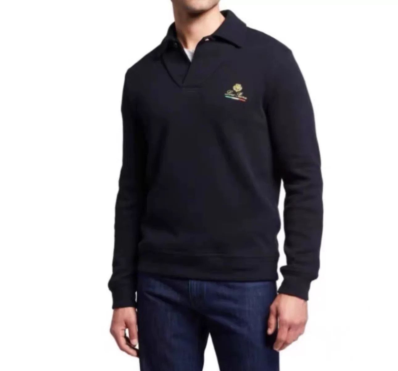 Loro Piana Loro Piana Horsey Knit Long Polo Size US L / EU 52-54 / 3 - 2 Thumbnail