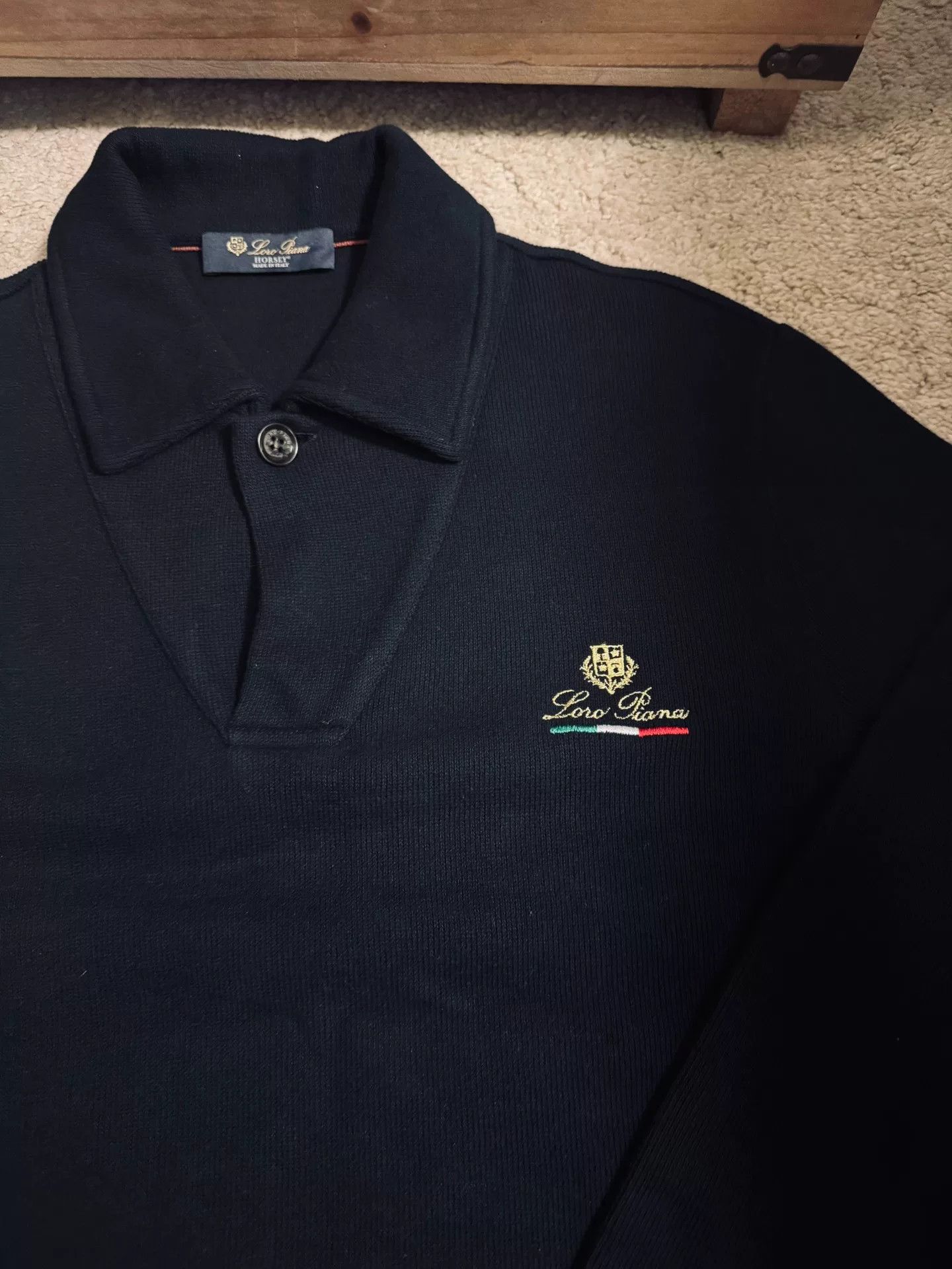 Loro Piana Loro Piana Horsey Knit Long Polo Size US L / EU 52-54 / 3 - 4 Thumbnail