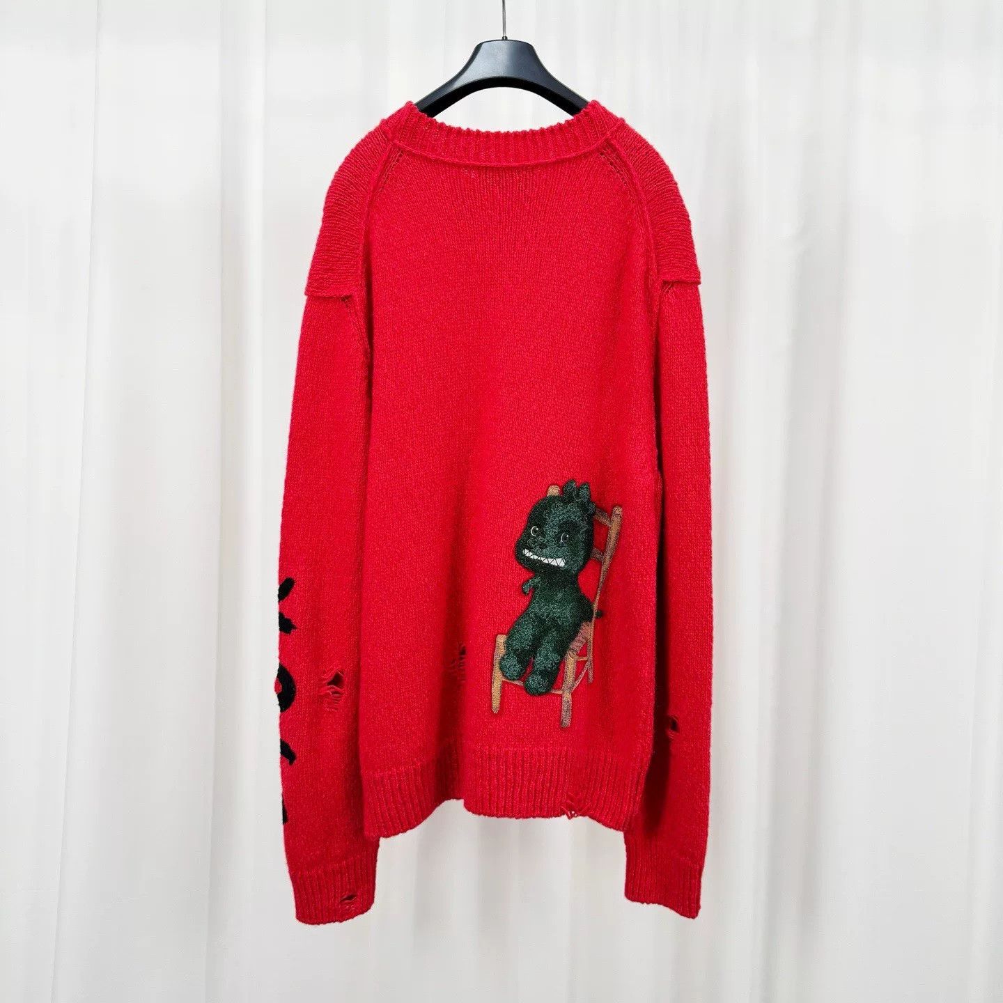 Dior dior embroidered dinosaur destruction sweater Size US L / EU 52-54 / 3 - 2 Thumbnail