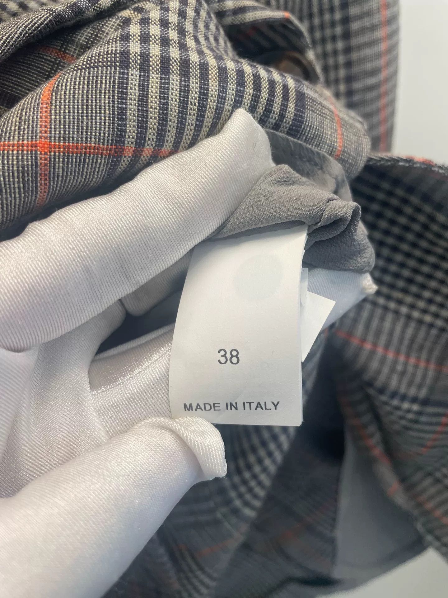 Brunello Cucinelli Brunello Cucinelli Gray Plaid Blazer Size US XS / EU 42 / 0 - 4 Thumbnail