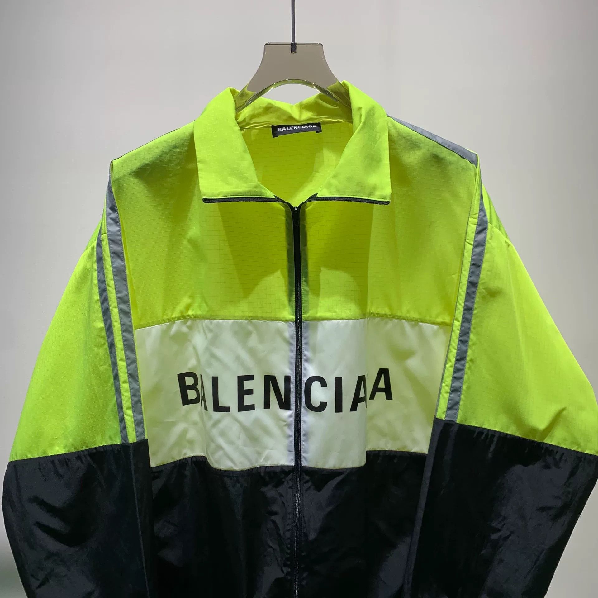 Balenciaga Balenciaga Fluorescent Yellow Paneled Jacket Size US S / EU 44-46 / 1 - 3 Thumbnail