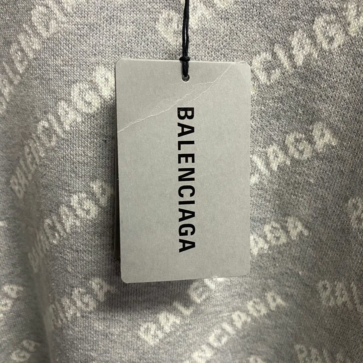 Balenciaga Balenciaga Gray Logo Knit Sweater Size US XS / EU 42 / 0 - 4 Thumbnail