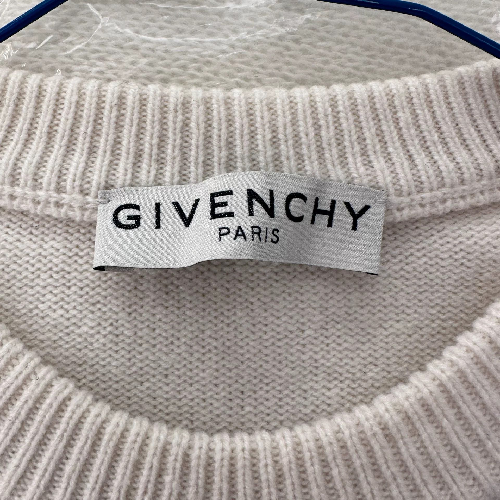 Givenchy GIVENCHY Black and White Color Block Letter Knit Sweater Size US XS / EU 42 / 0 - 3 Thumbnail