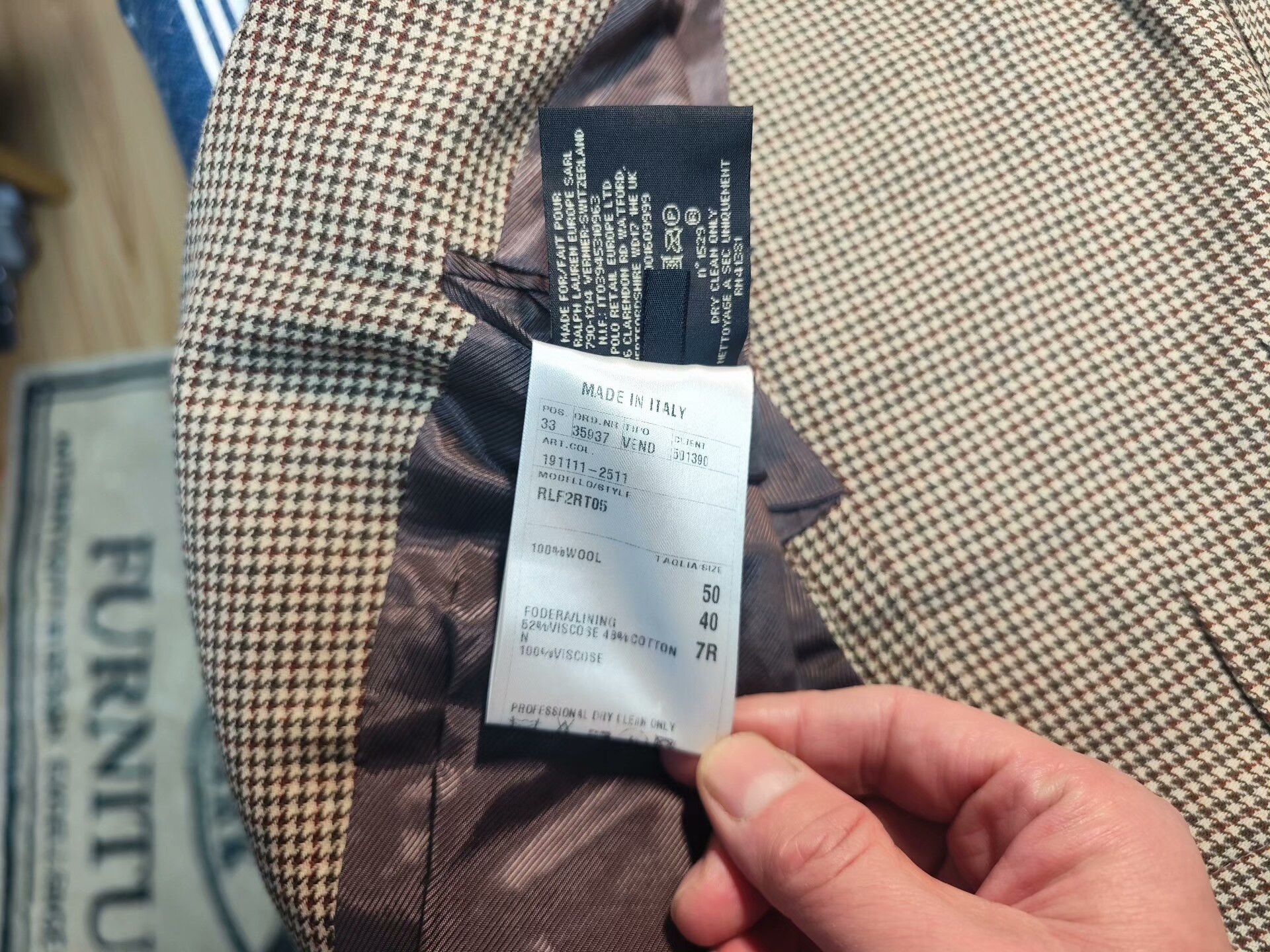 RRL Ralph Lauren RRL Houndstooth Casual Wool Blazer Size US M / EU 48-50 / 2 - 3 Thumbnail