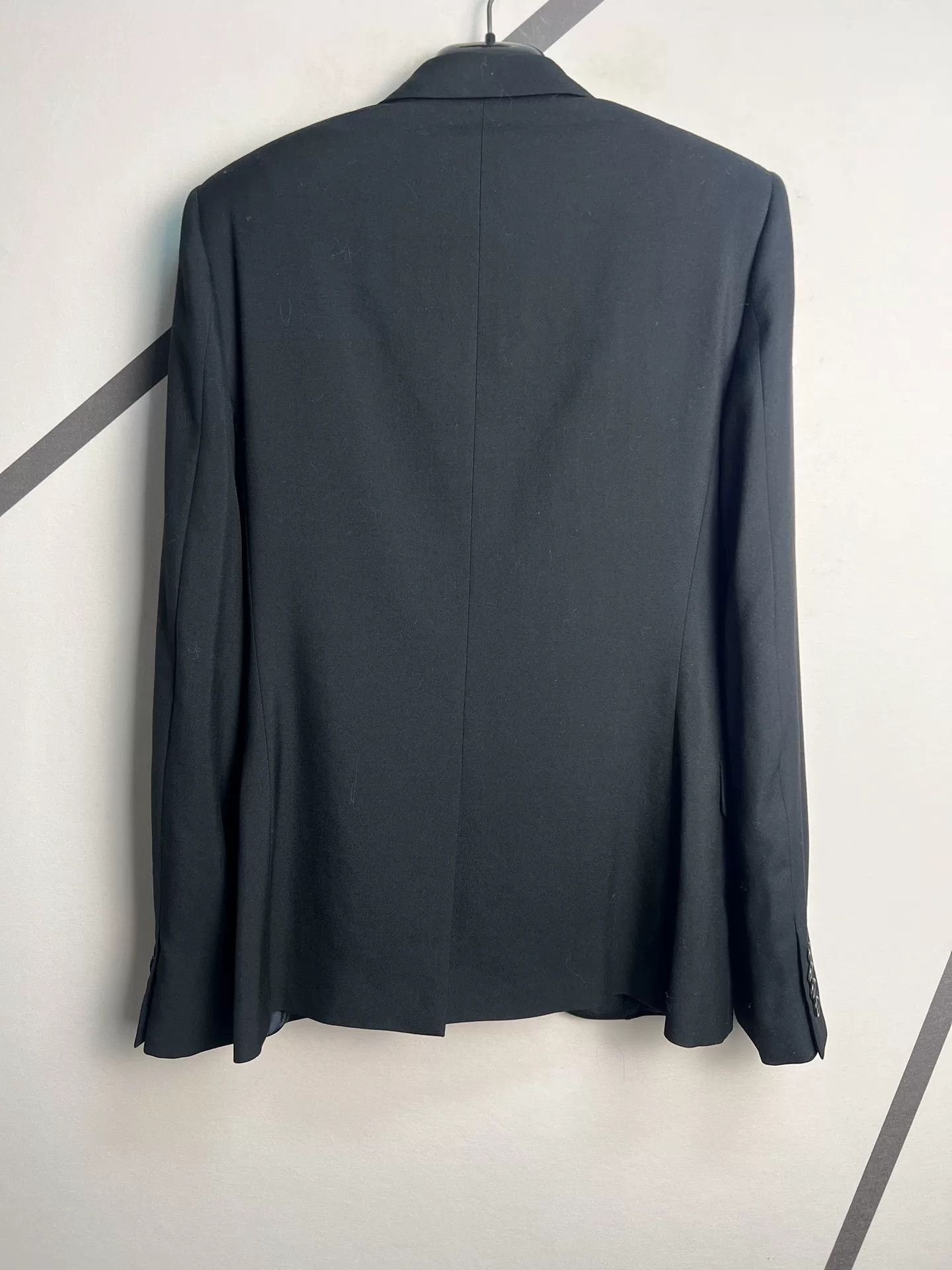 Saint Laurent Paris saint laurent black leather lapel blazer Size US L / EU 52-54 / 3 - 2 Thumbnail