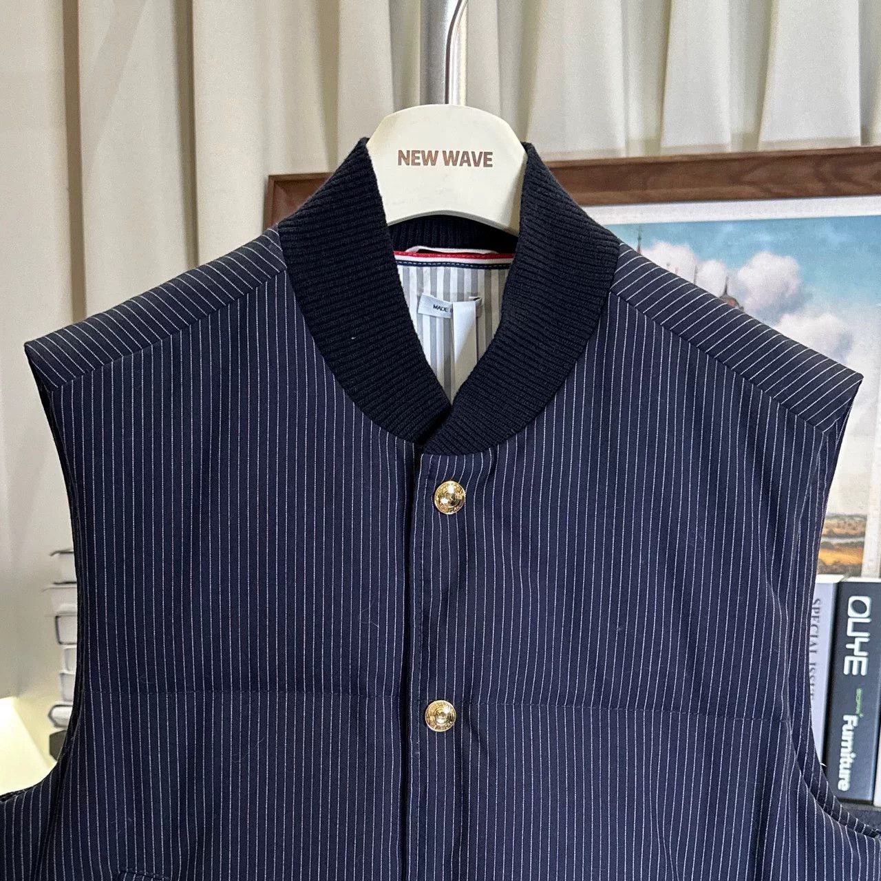 Thom Browne thom browne navy wool down vest Size US S / EU 44-46 / 1 - 3 Thumbnail
