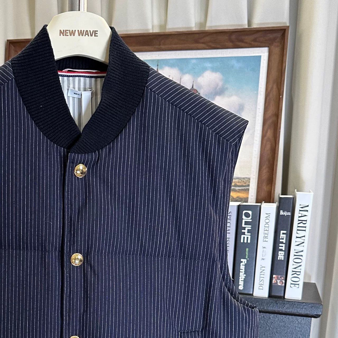 Thom Browne thom browne navy wool down vest Size US S / EU 44-46 / 1 - 2 Thumbnail