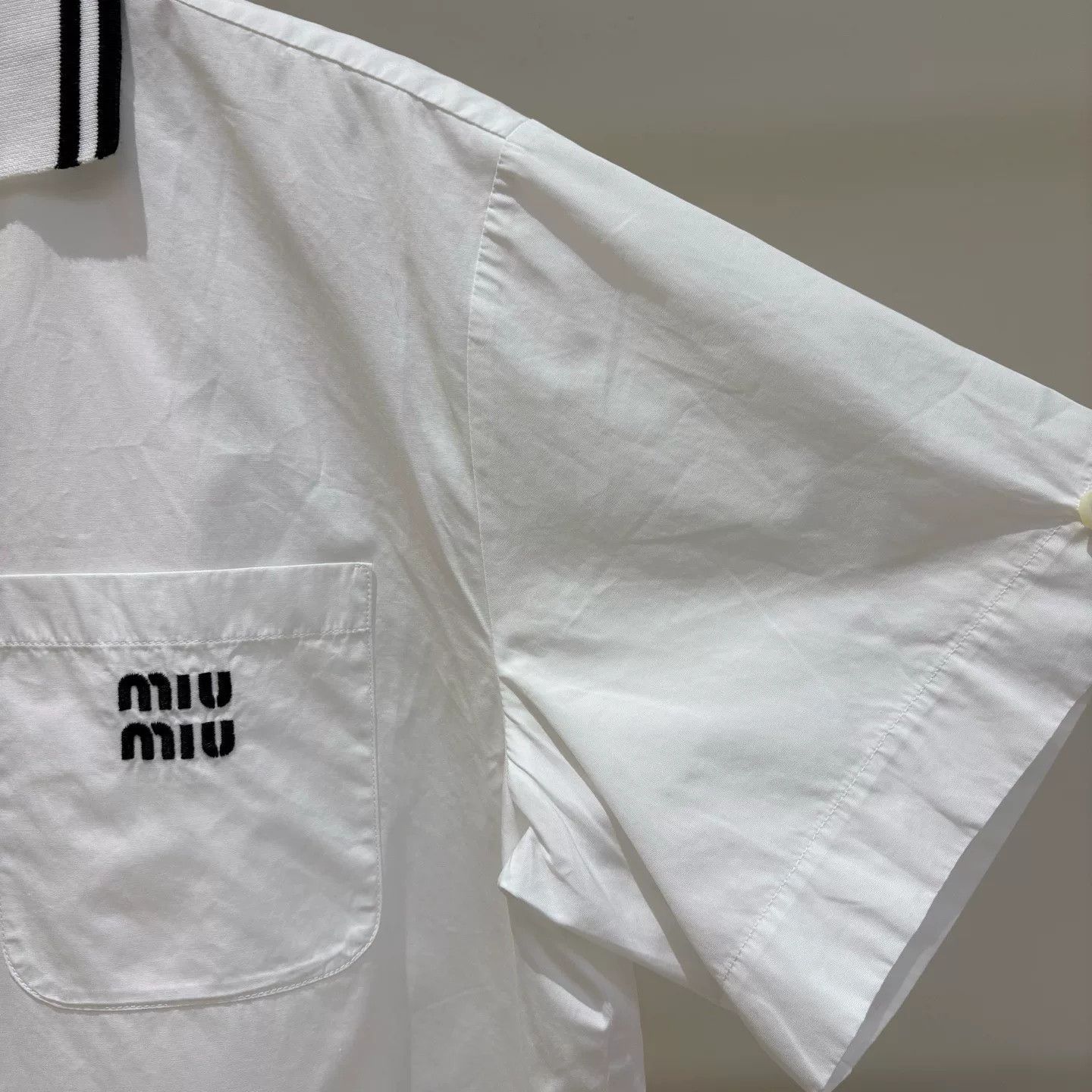 Miu Miu miu miu logo striped short sleeve dress Size US 38 / EU 54 - 4 Thumbnail