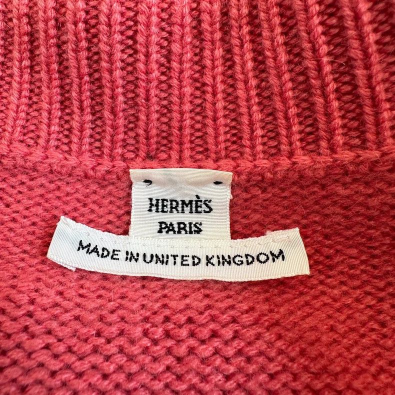 Hermes Hermes Solid V-neck Cashmere Sweater Size S / US 4 / IT 40 - 6 Thumbnail