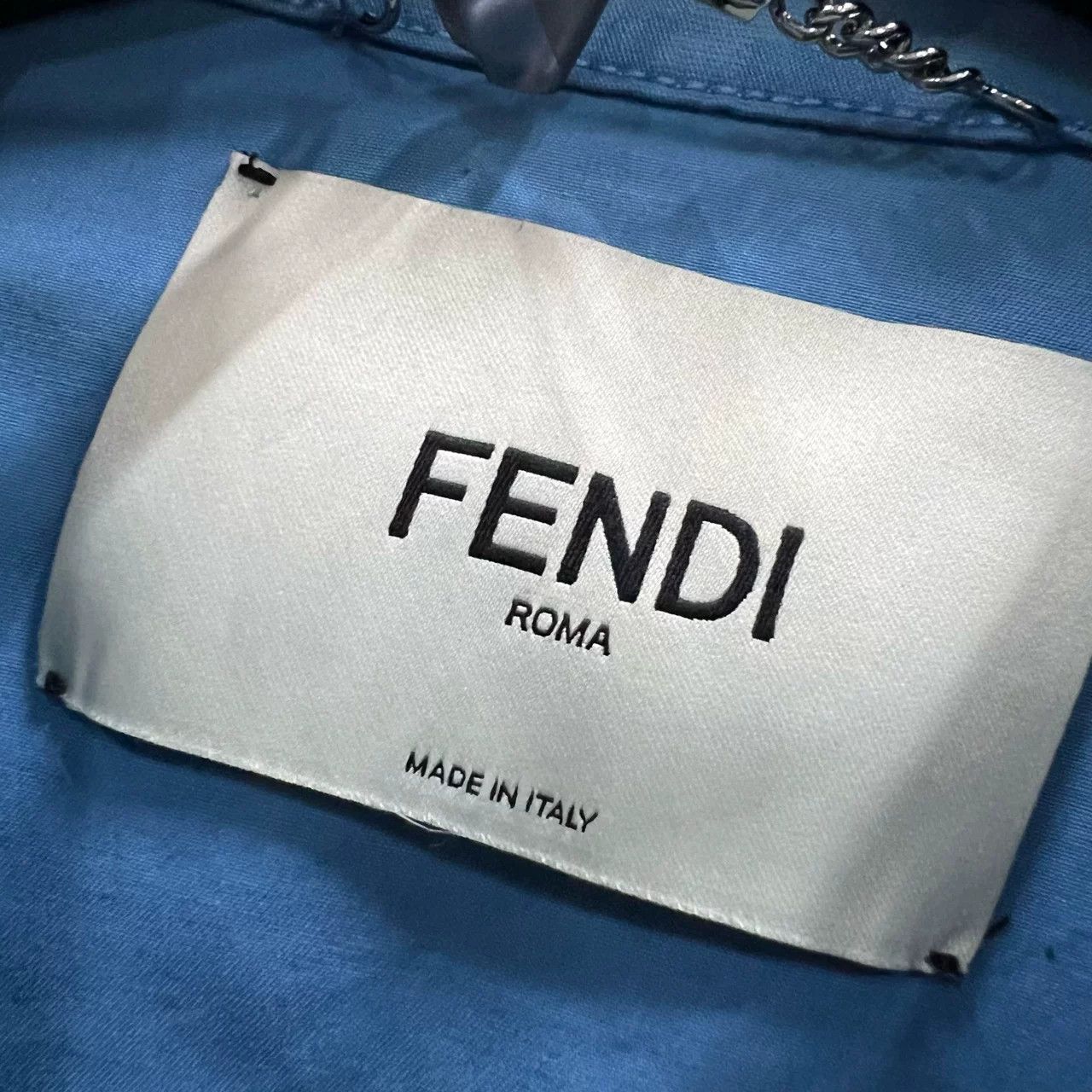 Fendi FENDI Blue Monogram Print Jacket Size US M / EU 48-50 / 2 - 5 Thumbnail