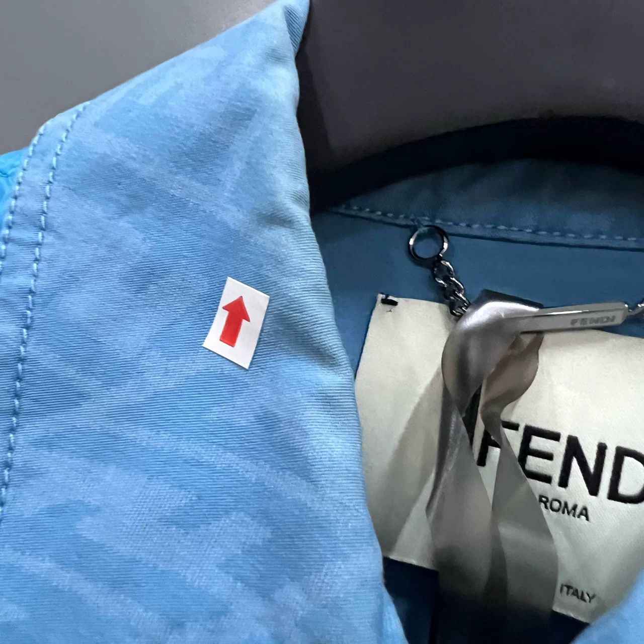 Fendi FENDI Blue Monogram Print Jacket Size US M / EU 48-50 / 2 - 2 Thumbnail