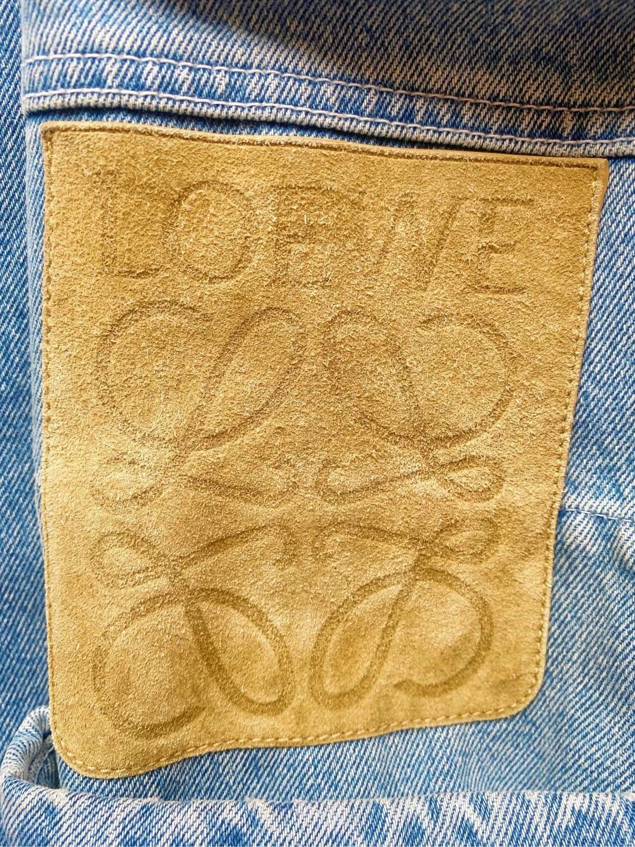 Loewe Loewe Blue Logo Denim Jacket XS Size US XS / EU 42 / 0 - 5 Thumbnail
