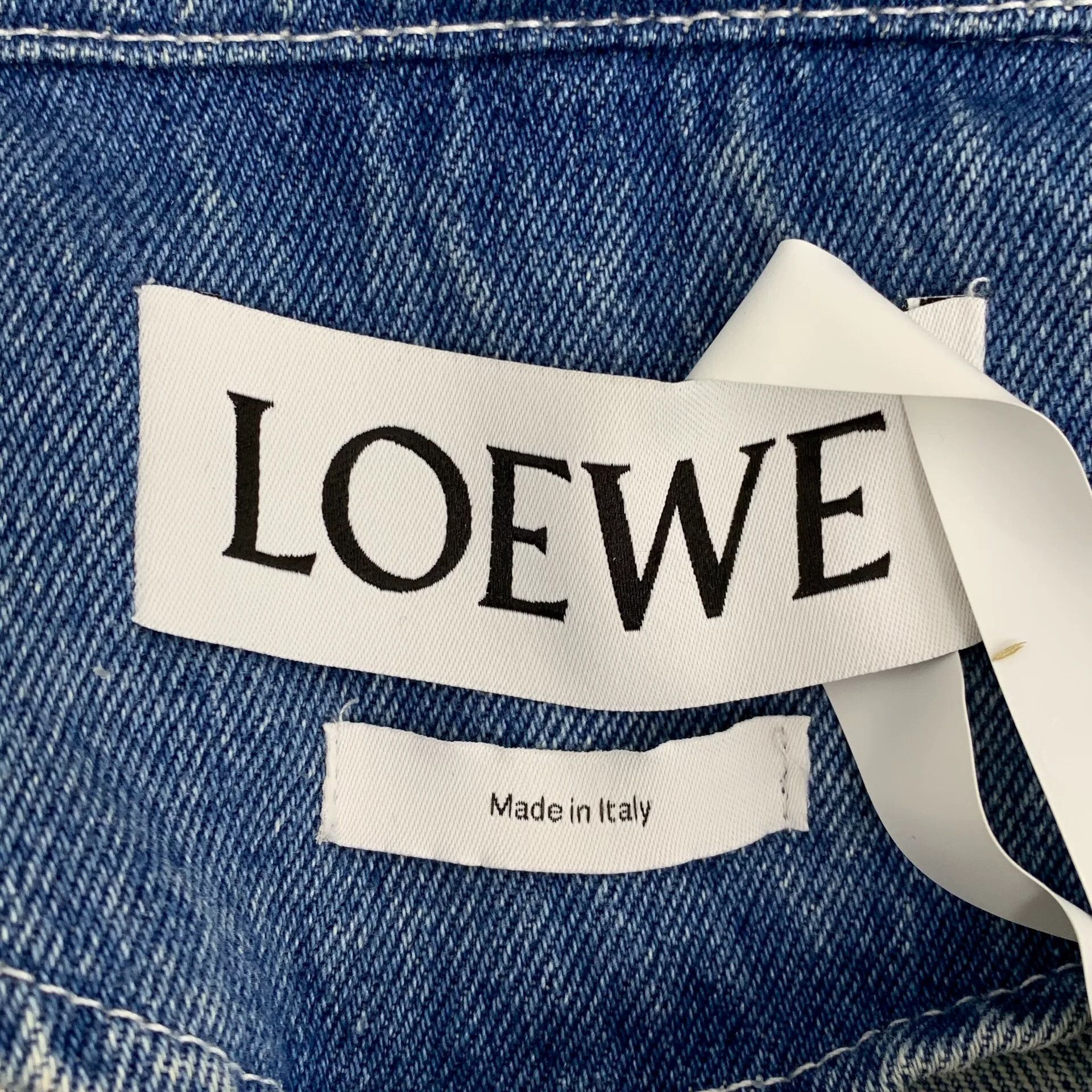 Loewe Loewe Blue Logo Denim Jacket XS Size US XS / EU 42 / 0 - 6 Thumbnail