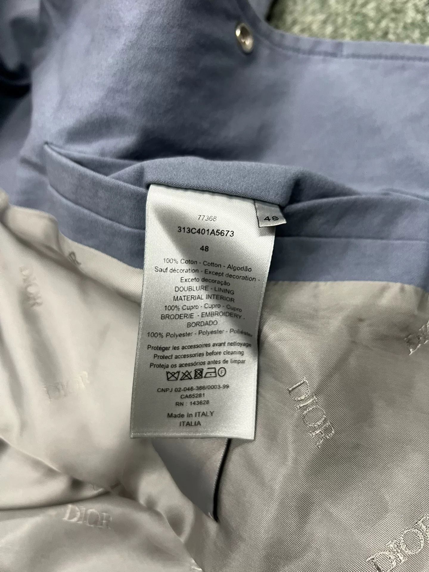 DIOR FW22 Multi-Pocket Collared Shirt