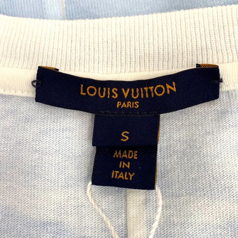 Louis Vuitton Louis Vuitton Blue Logo Cotton T-Shirt Size US S / EU 44-46 / 1 - 5 Thumbnail