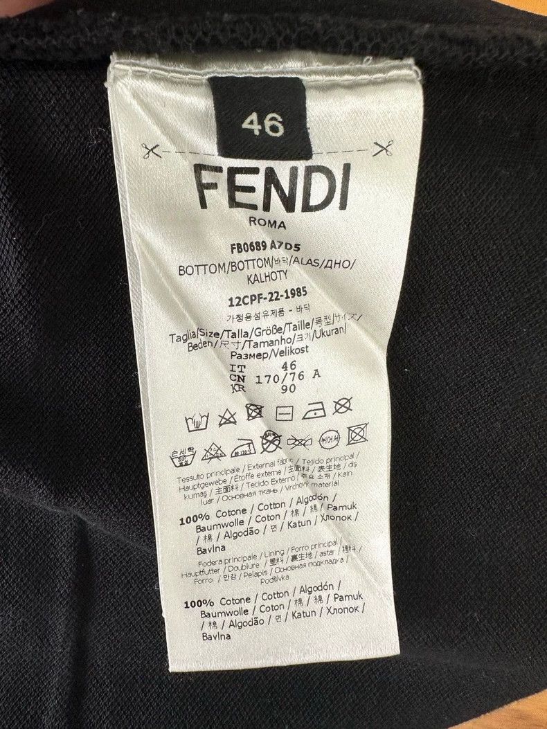 Fendi FENDI Logo Print Drawstring Shorts Size US 36 / EU 52 - 3 Thumbnail