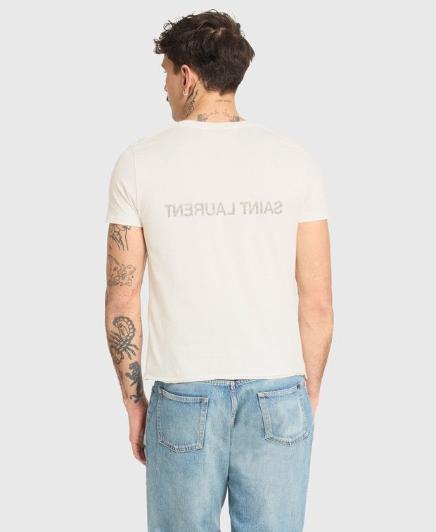 Saint Laurent Paris Crew neck t-shirt Size US M / EU 48-50 / 2 - 2 Thumbnail