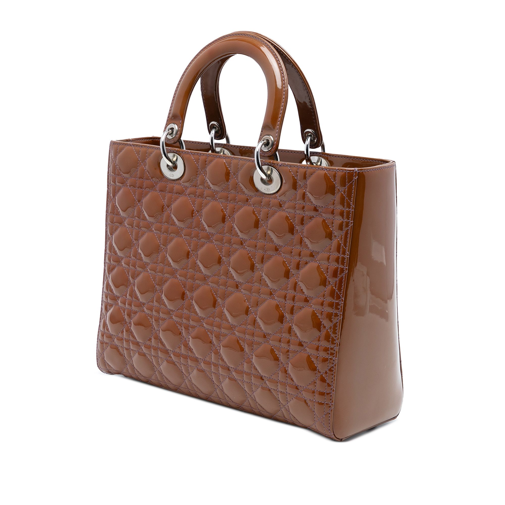 Dior Dior Large Patent Cannage Lady Dior Size ONE SIZE - 2 Thumbnail