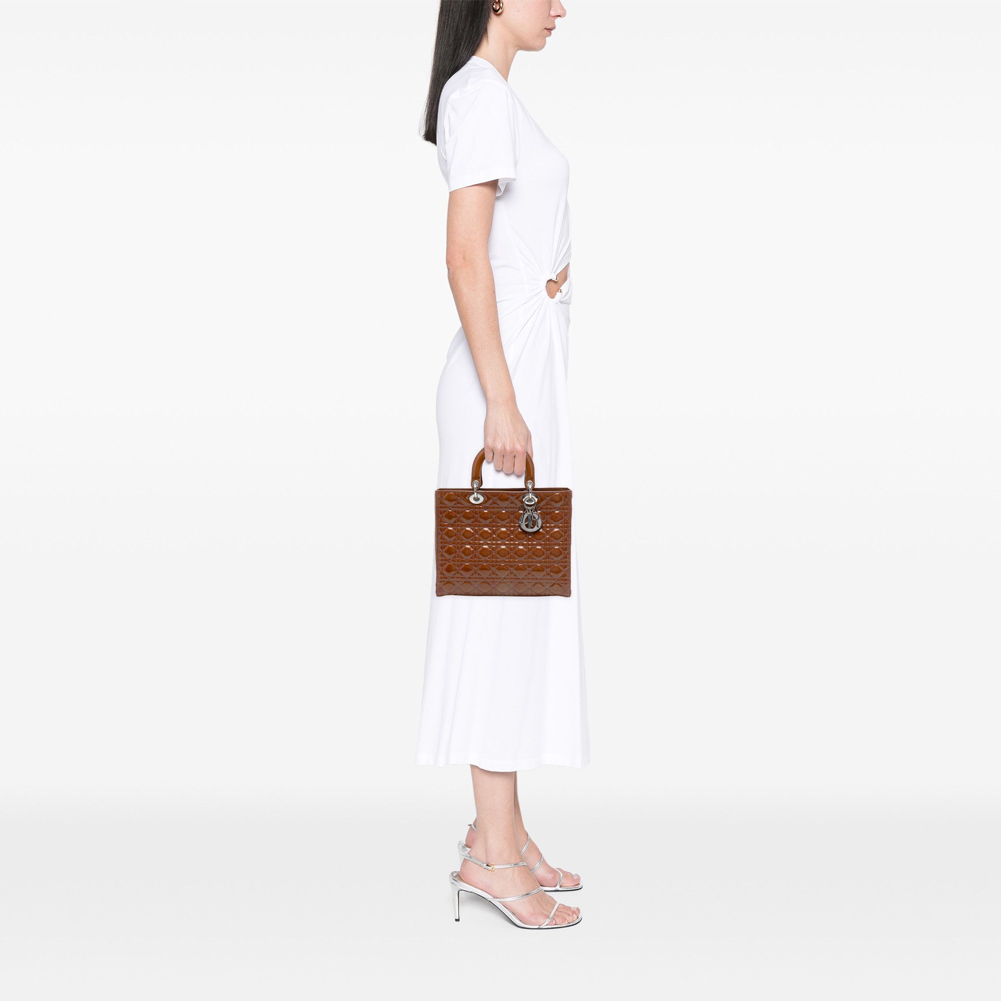 Dior Dior Large Patent Cannage Lady Dior Size ONE SIZE - 7 Thumbnail