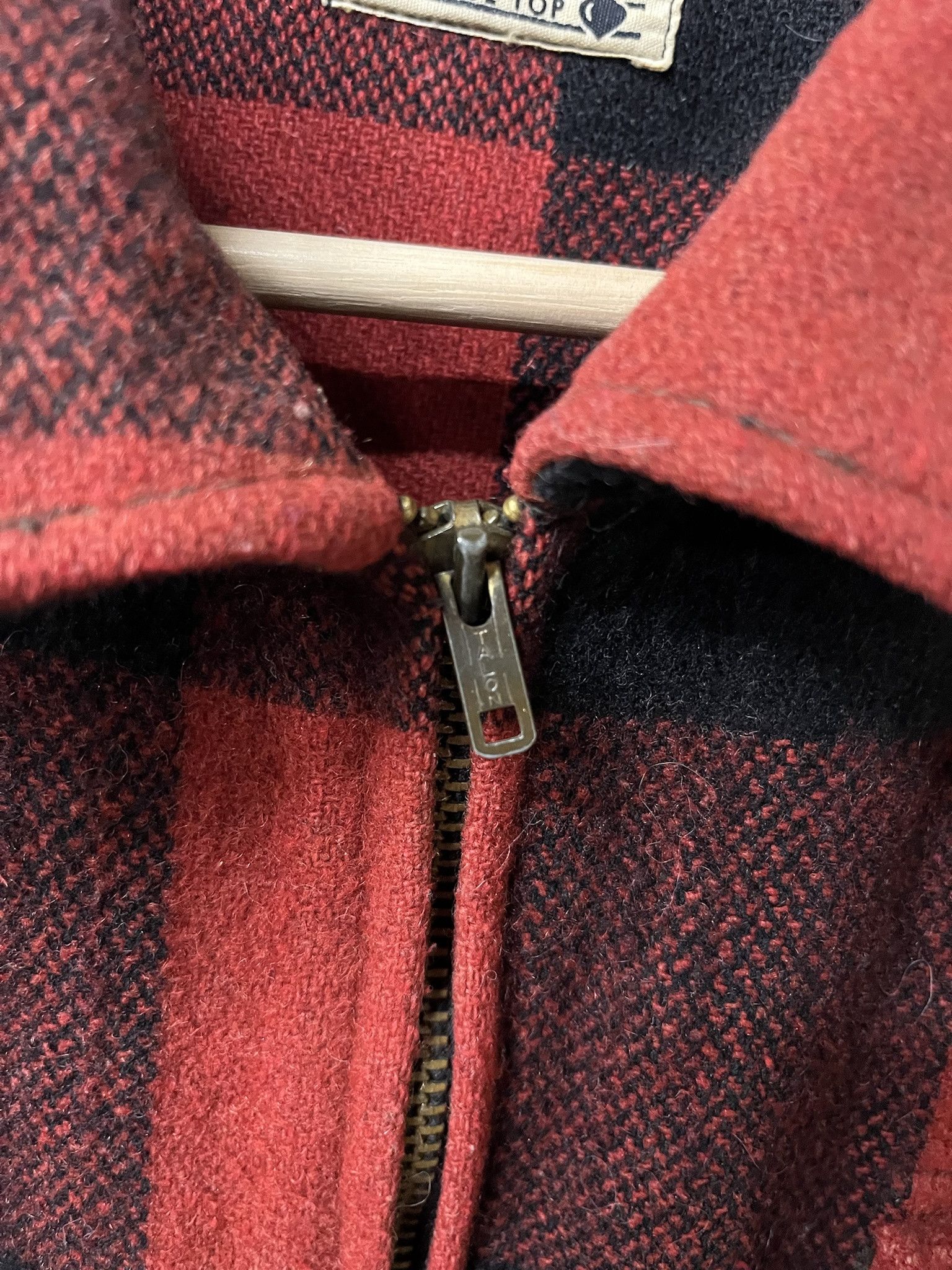 Woolrich Woolen Mills Vintage 1950s Blue Top CHill Chaser Buffalo Plaid Flannel Size L Size US L / EU 52-54 / 3 - 3 Thumbnail