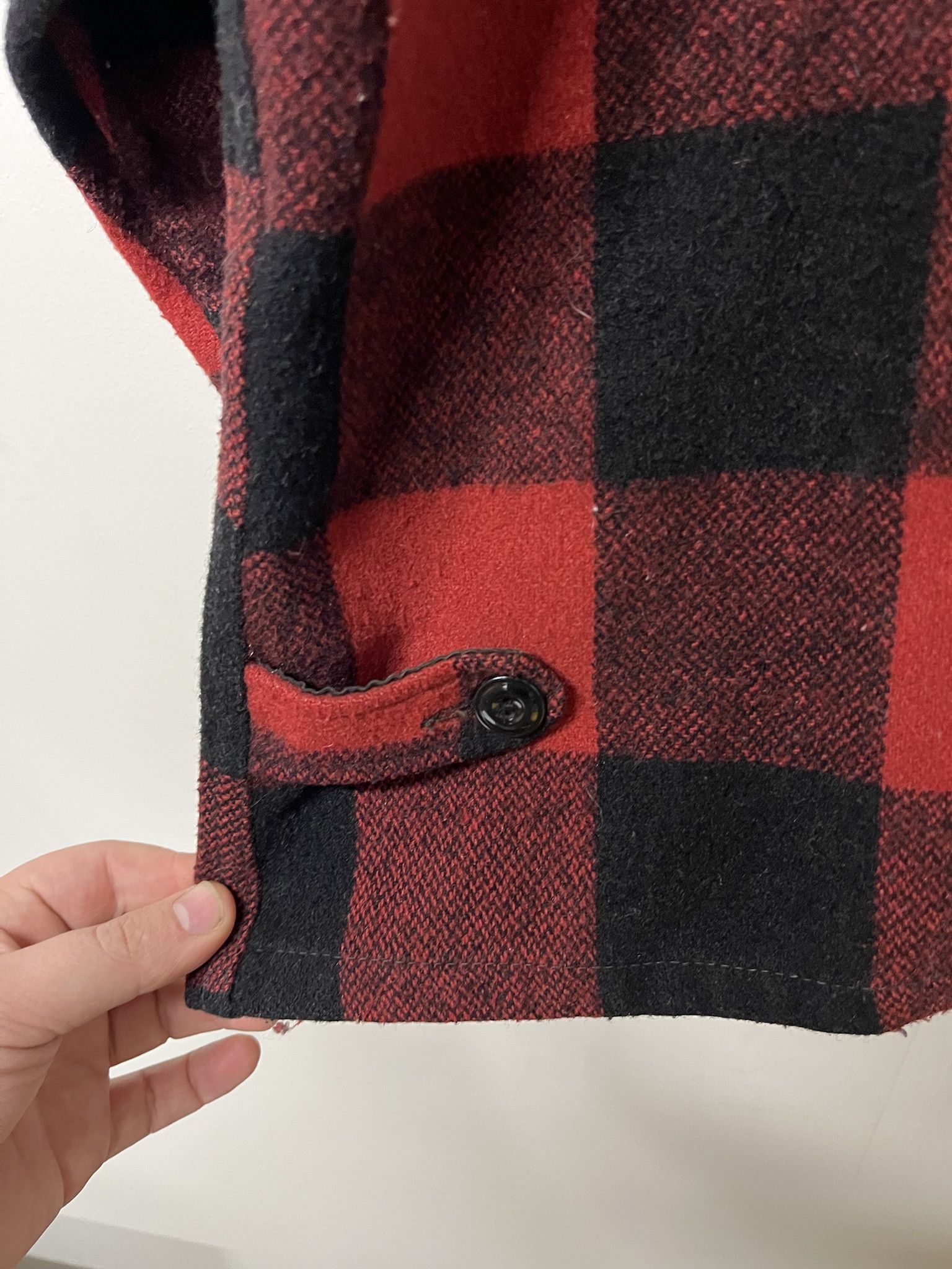 Woolrich Woolen Mills Vintage 1950s Blue Top CHill Chaser Buffalo Plaid Flannel Size L Size US L / EU 52-54 / 3 - 5 Thumbnail
