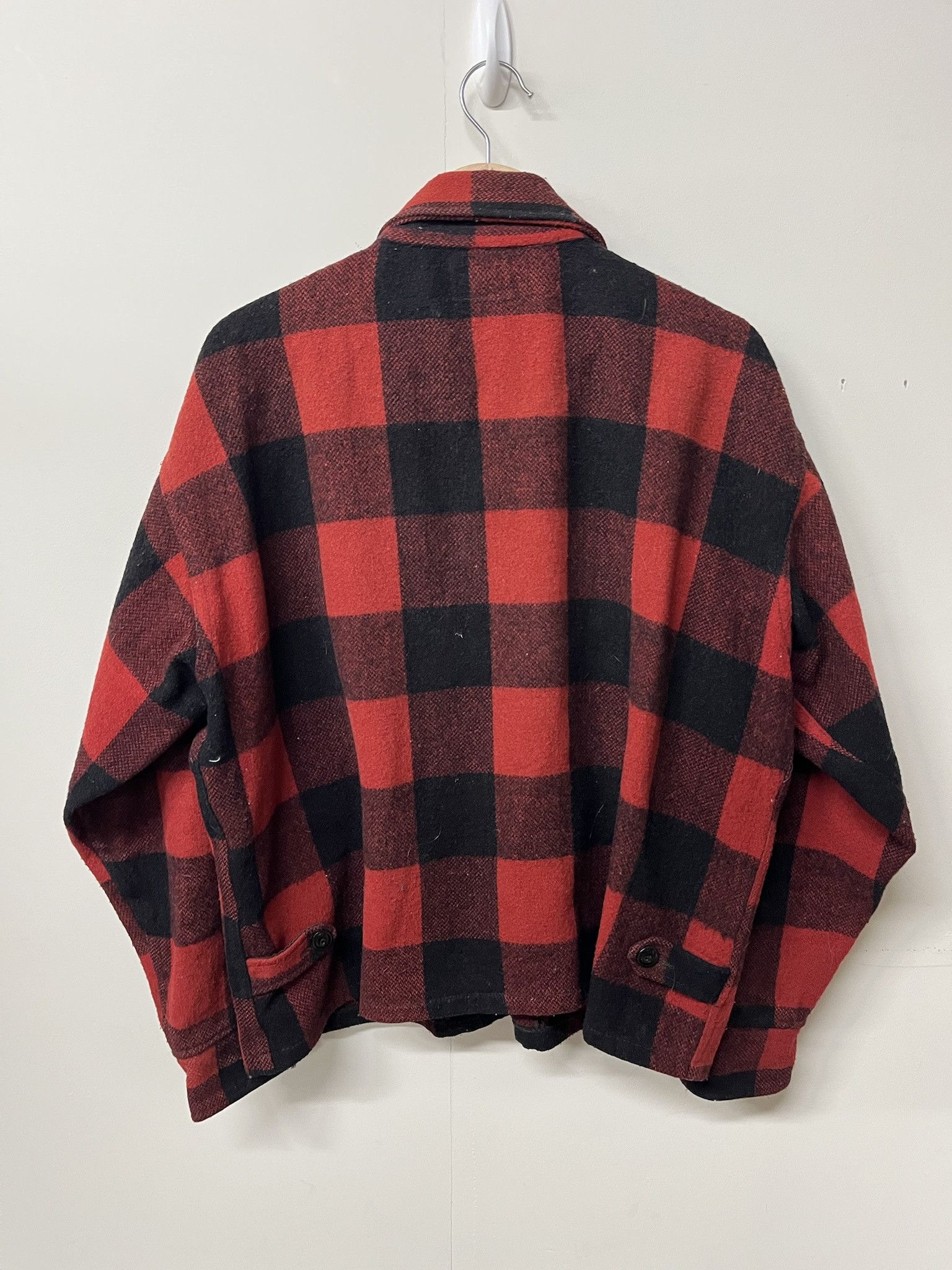 Woolrich Woolen Mills Vintage 1950s Blue Top CHill Chaser Buffalo Plaid Flannel Size L Size US L / EU 52-54 / 3 - 4 Thumbnail