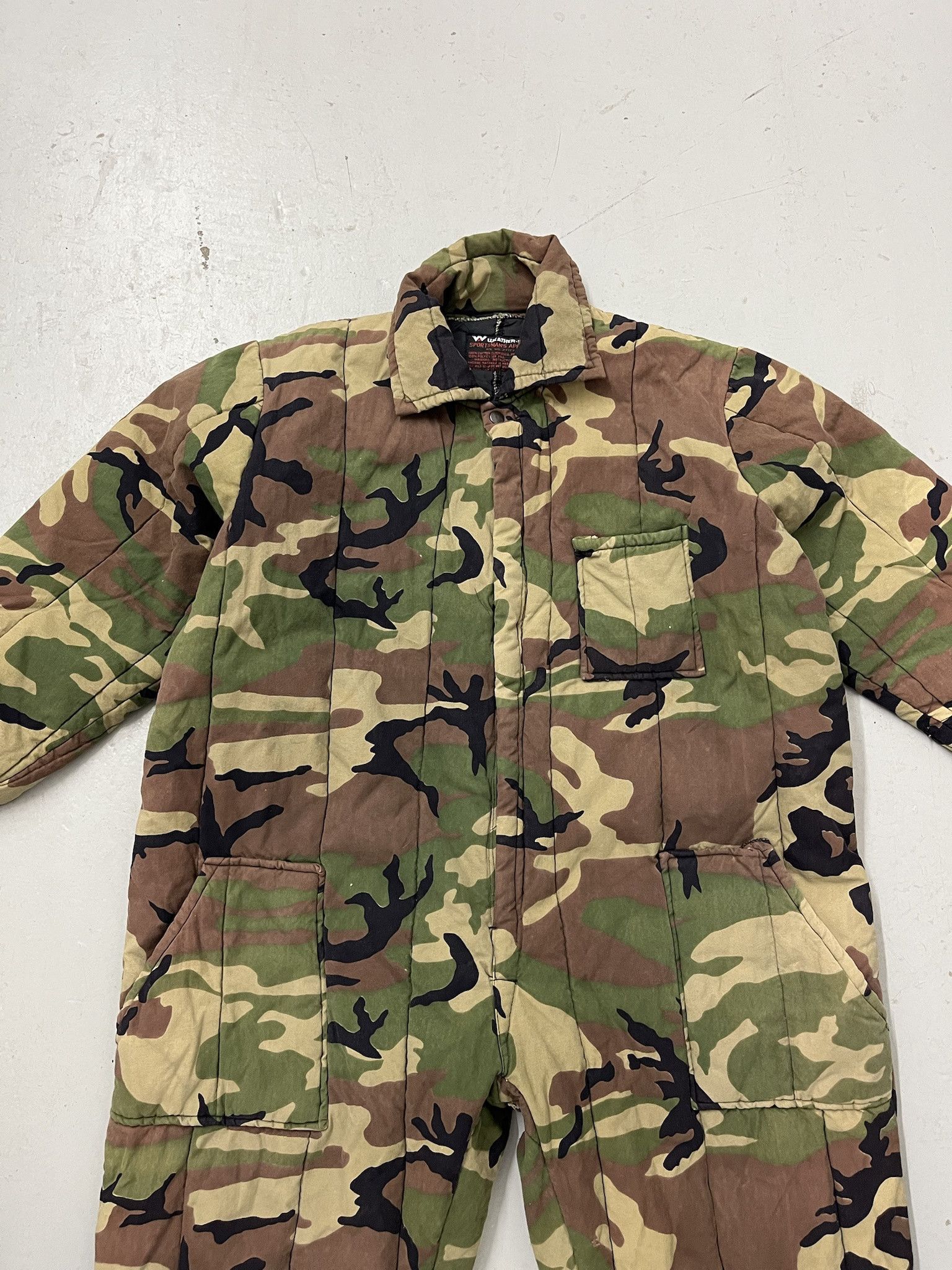 Carhartt Vintage 1980s Weather Rite Quilted Woodland Camo Snow Suit Coveralls Size XL Size US XL / EU 56 / 4 - 2 Thumbnail