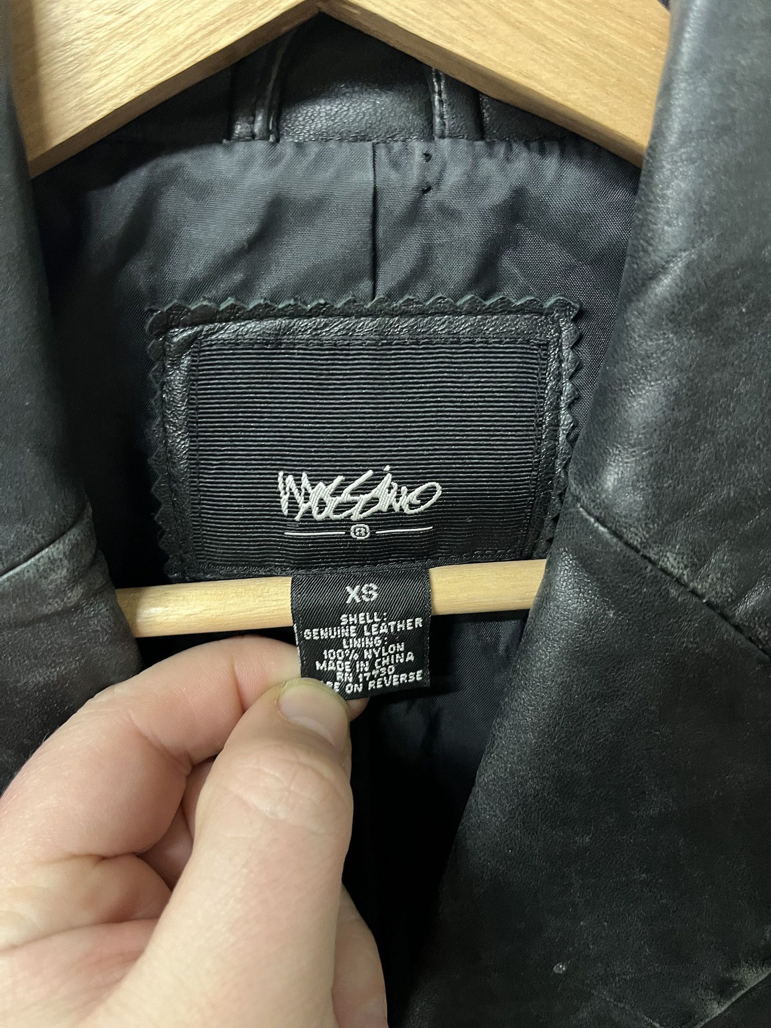 Leather × Wilsons Leather Vintage 2000s Mossimo Black Leather jacket Size XS Size US XS / EU 42 / 0 - 2 Thumbnail