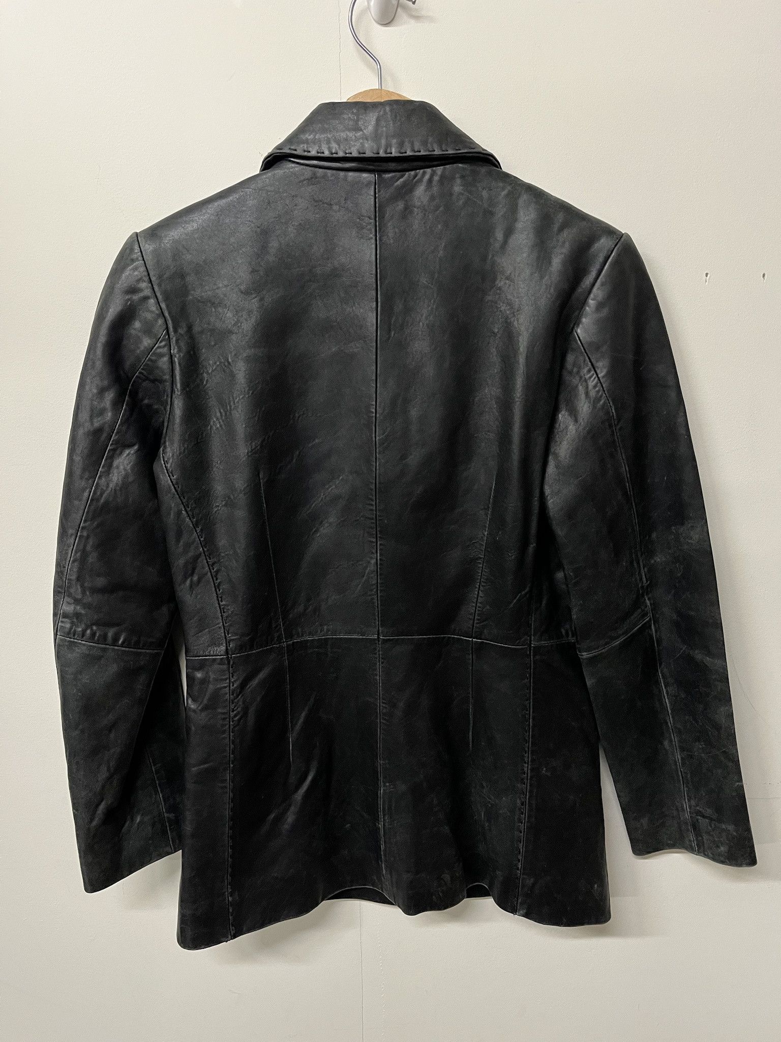 Leather × Wilsons Leather Vintage 2000s Mossimo Black Leather jacket Size XS Size US XS / EU 42 / 0 - 3 Thumbnail