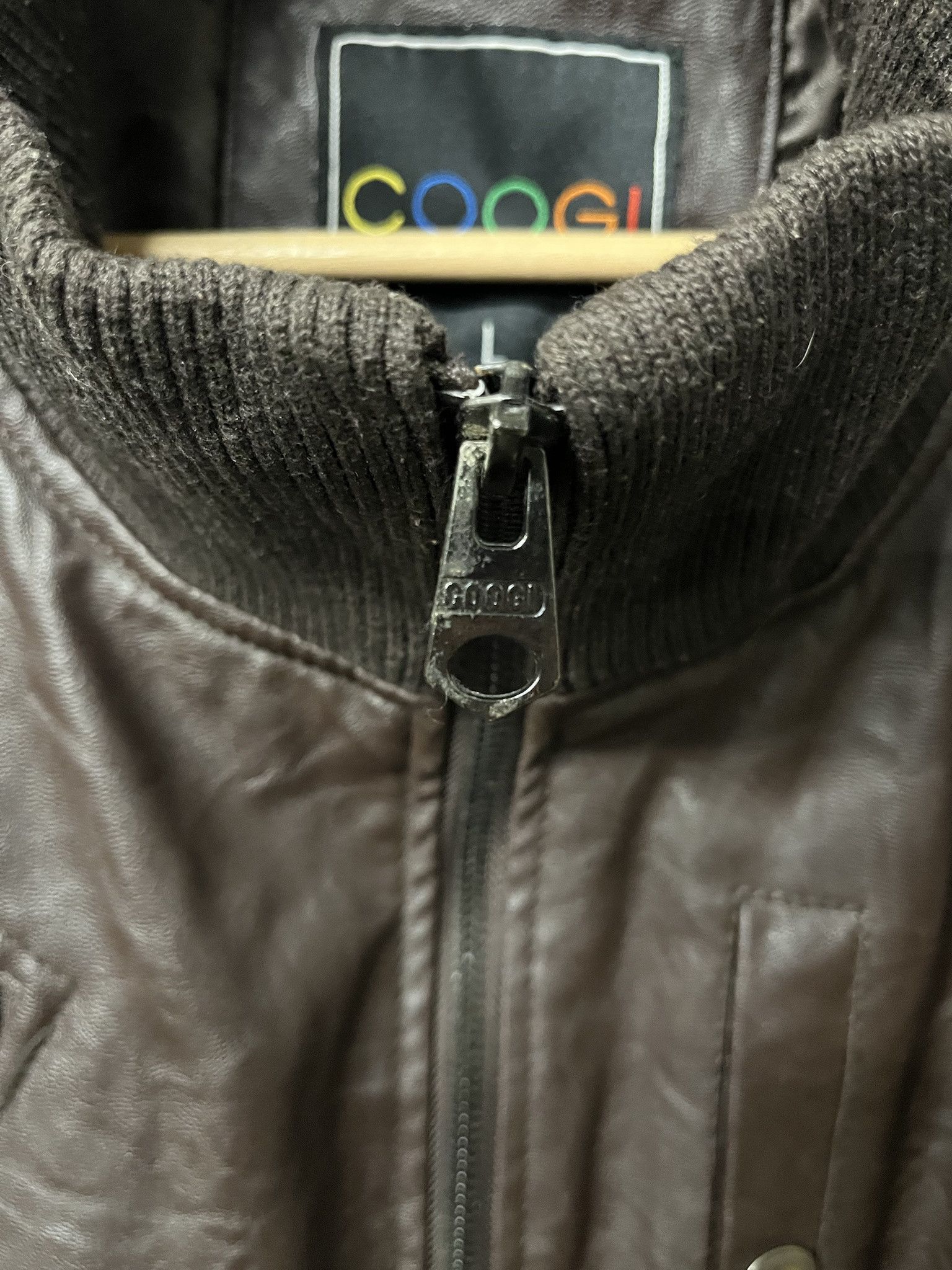 Leather × Wilsons Leather Vintage 2000s Coogi Brown Leather Jacket Size L Size US L / EU 52-54 / 3 - 5 Thumbnail