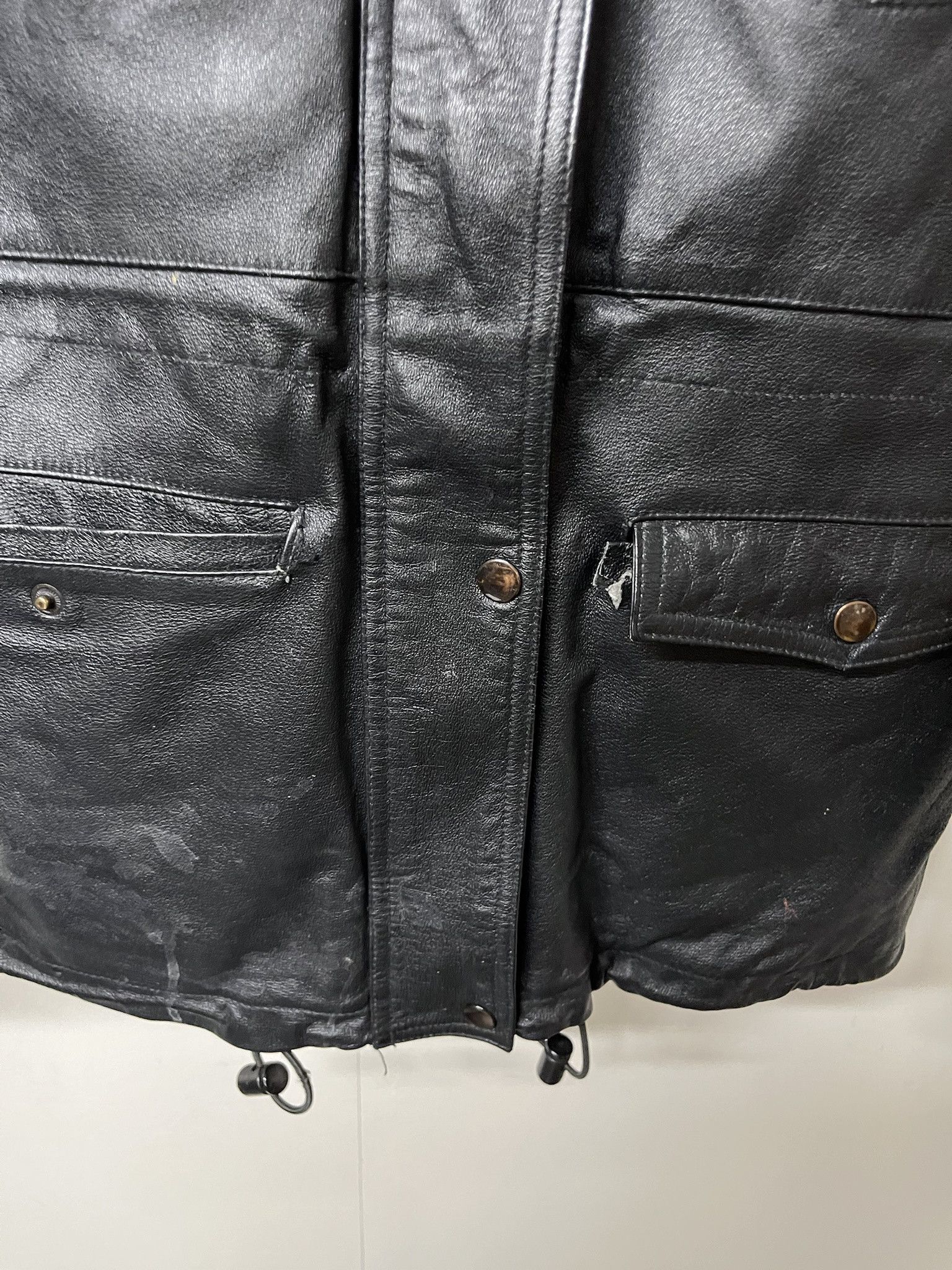 Leather × Wilsons Leather Vintage 2000s Leather Hooded Jacket Fleece Lined Leather Coat Size M Size US M / EU 48-50 / 2 - 3 Thumbnail