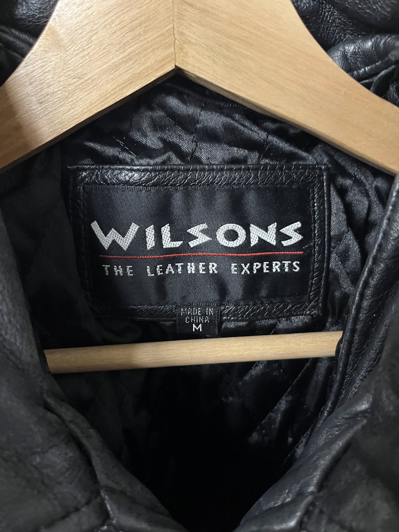 Leather × Wilsons Leather Vintage 1990s Wilsons Leather Hooded Leather Jacket Size M Size US M / EU 48-50 / 2 - 2 Thumbnail