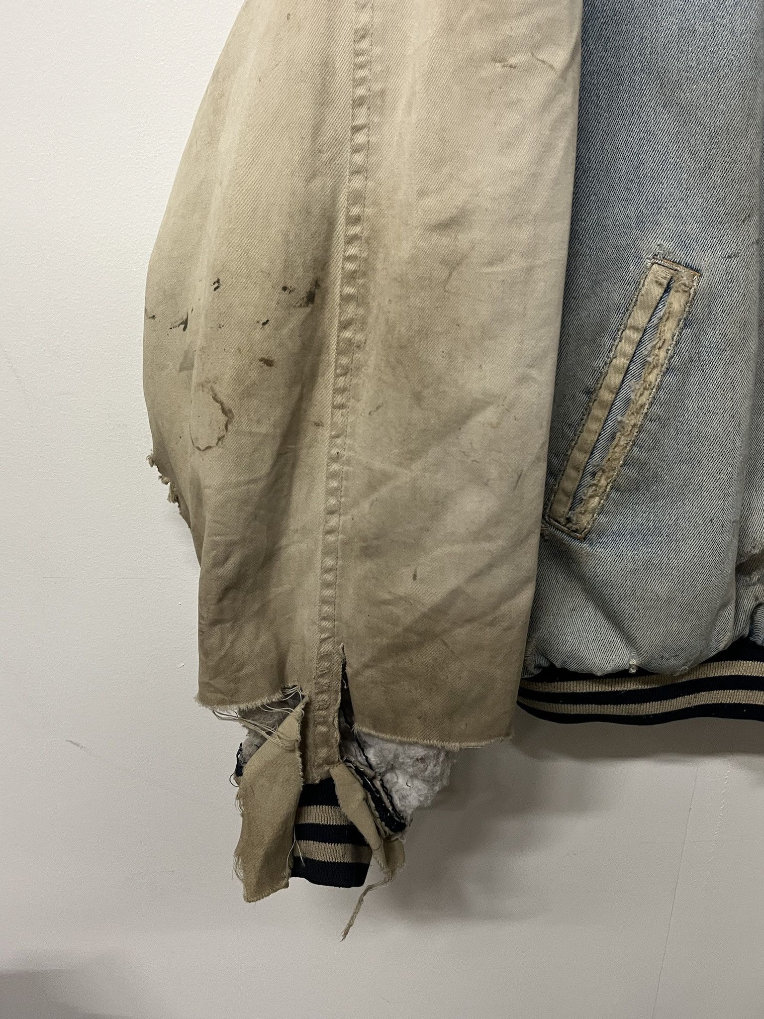 Rap Tees Vintage 2000s Thrashed Winnie the Pooh xxx tentacion Denim Varsity jacket Size XL Size US XL / EU 56 / 4 - 2 Thumbnail