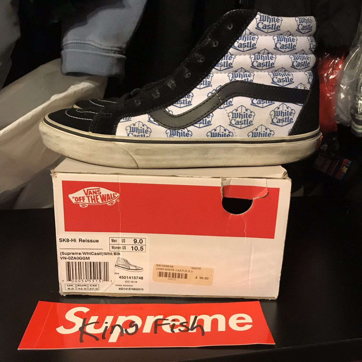 Supreme Supreme White Castle Sk8 Hi’s | Grailed