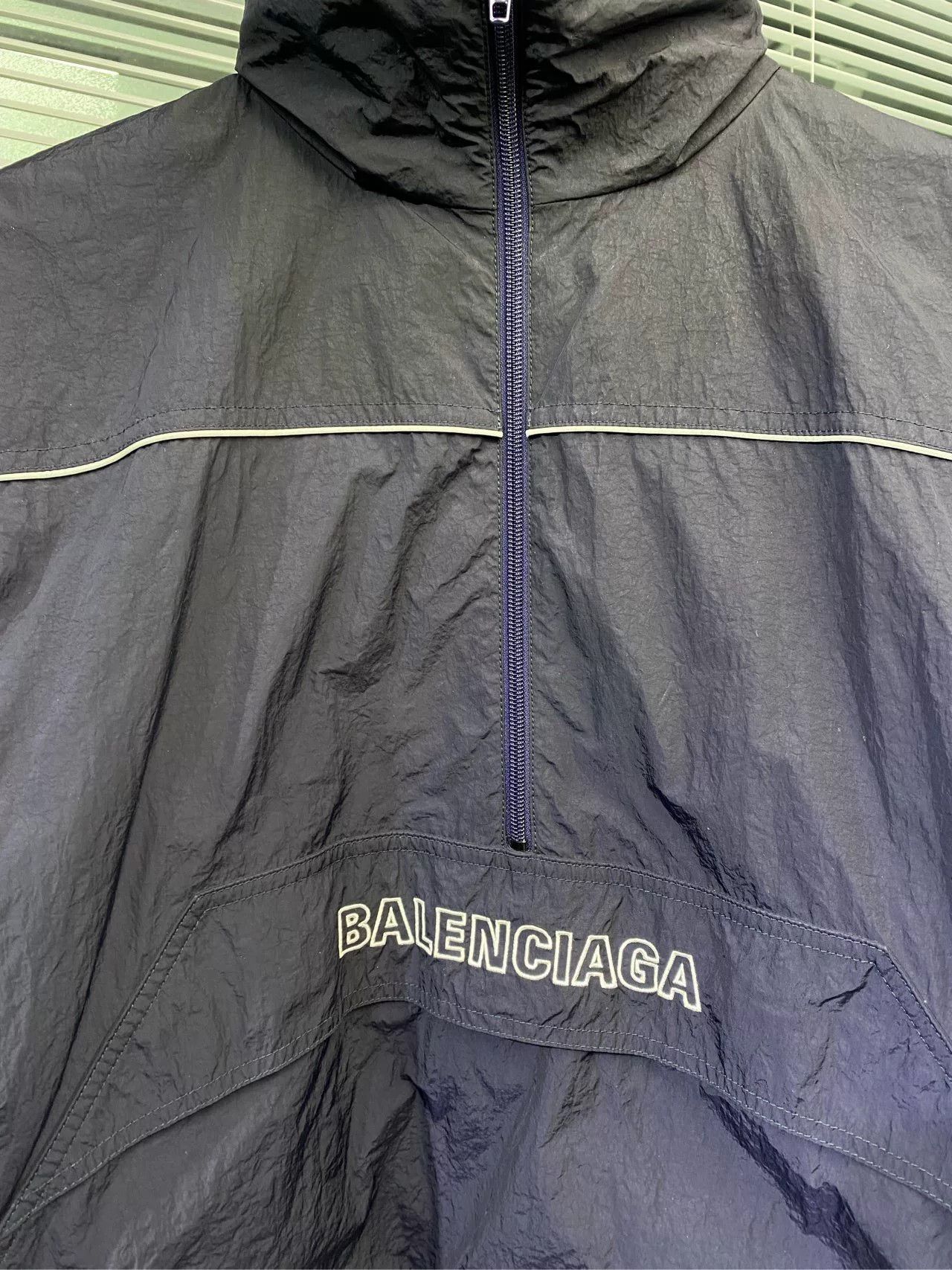 Balenciaga Balenciaga Half-Zip Logo Embroidery Jacket Size US XL / EU 56 / 4 - 6 Thumbnail
