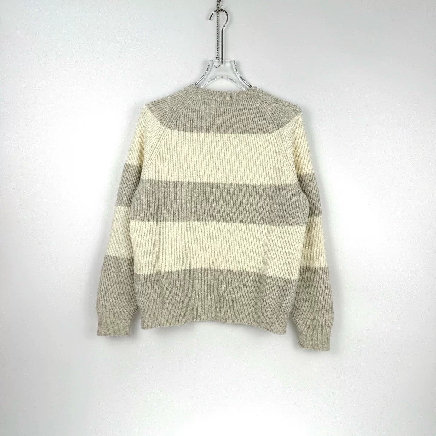 Louis Vuitton LV Gray White Stripe Sweater S Size US S / EU 44-46 / 1 - 4 Thumbnail