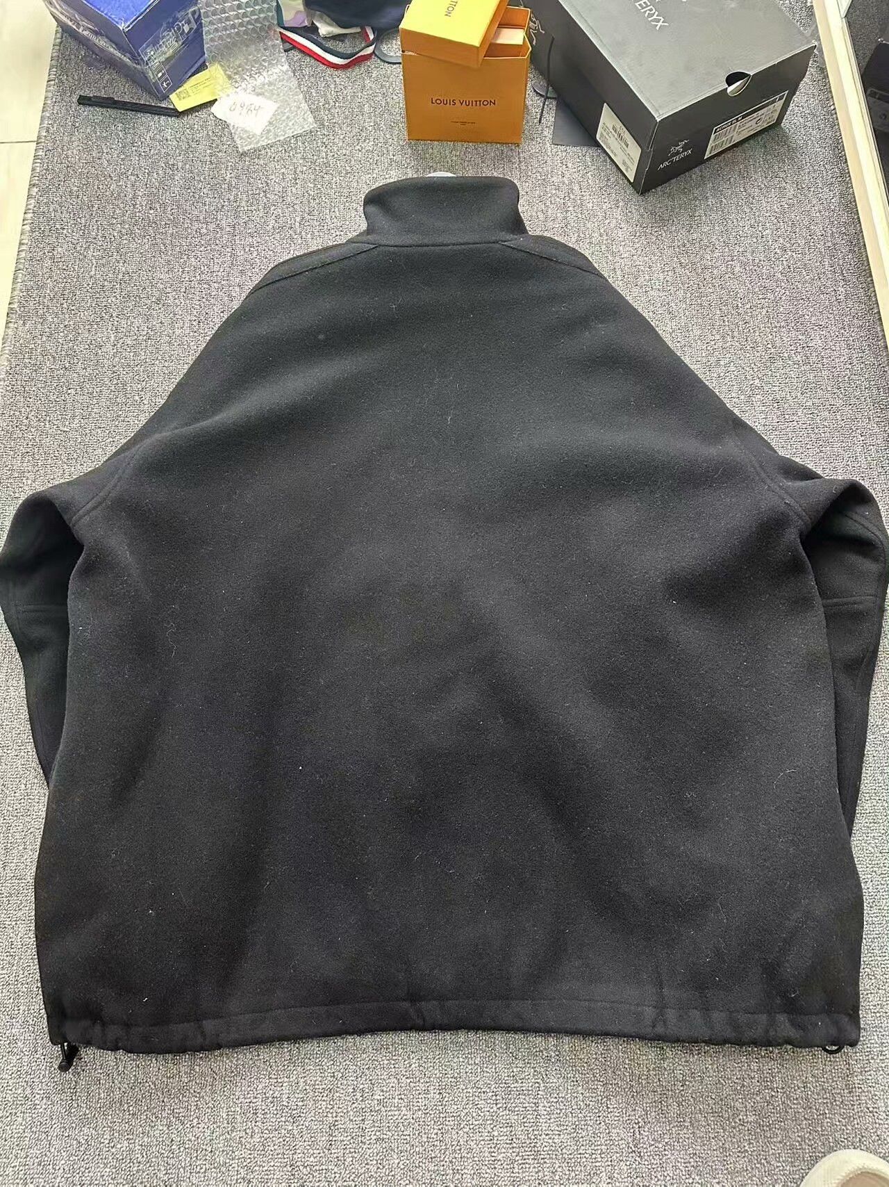 Balenciaga Balenciaga Black Wool Logo Zip Jacket Size US M / EU 48-50 / 2 - 2 Thumbnail