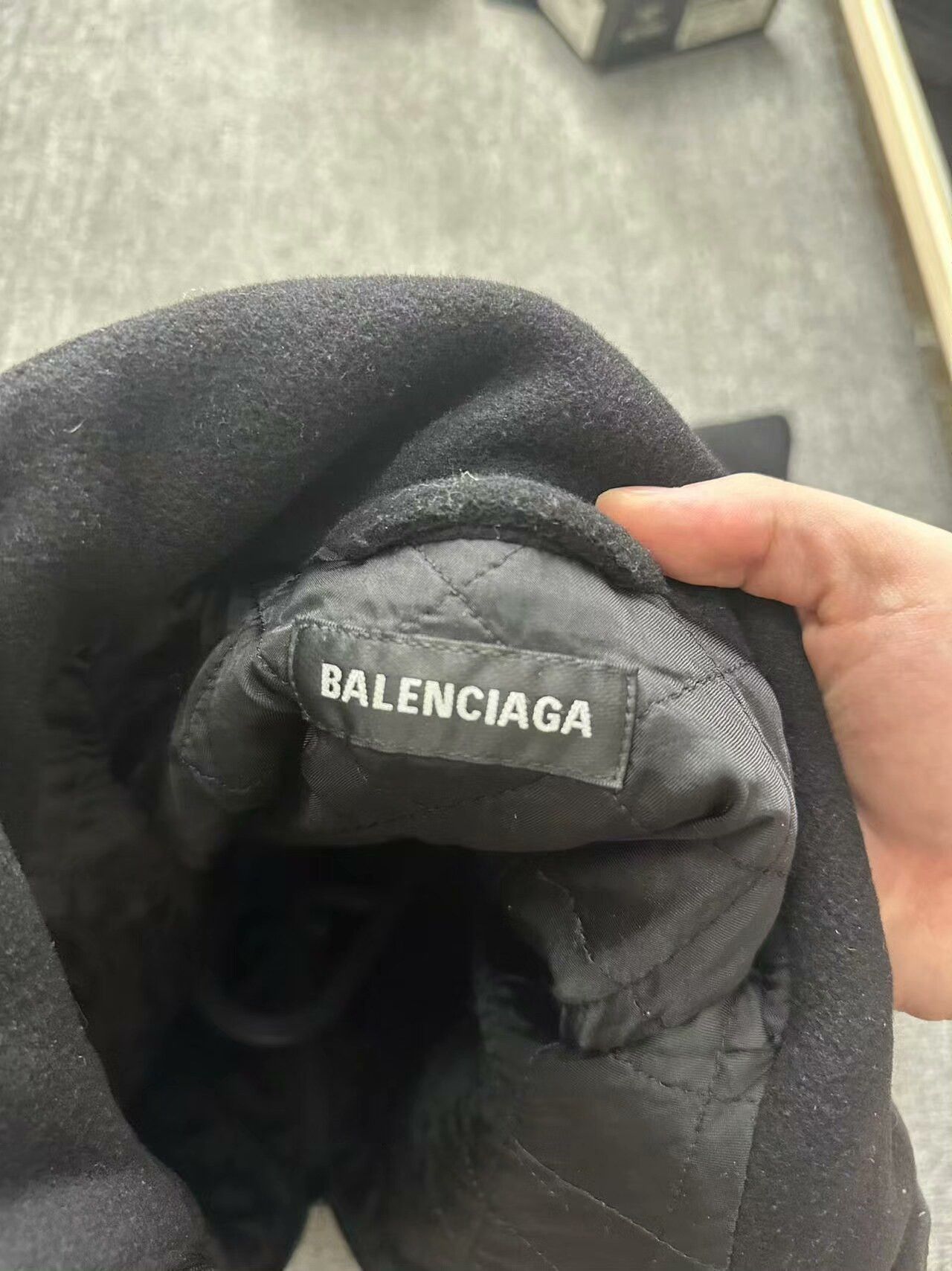 Balenciaga Balenciaga Black Wool Logo Zip Jacket Size US M / EU 48-50 / 2 - 3 Thumbnail