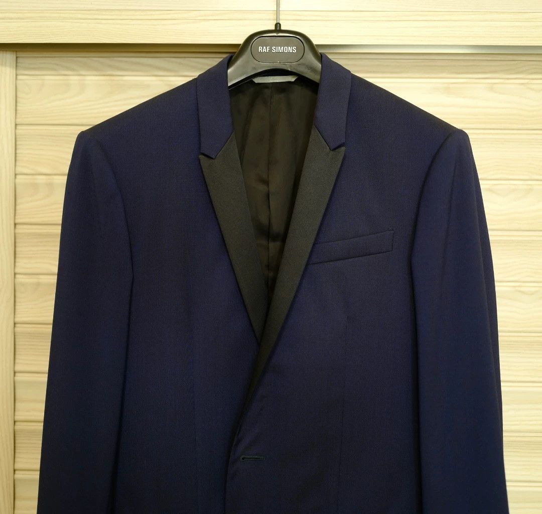 Dior Dior Homme Navy Smoking Jacket Size 46 Size US L / EU 52-54 / 3 - 2 Thumbnail