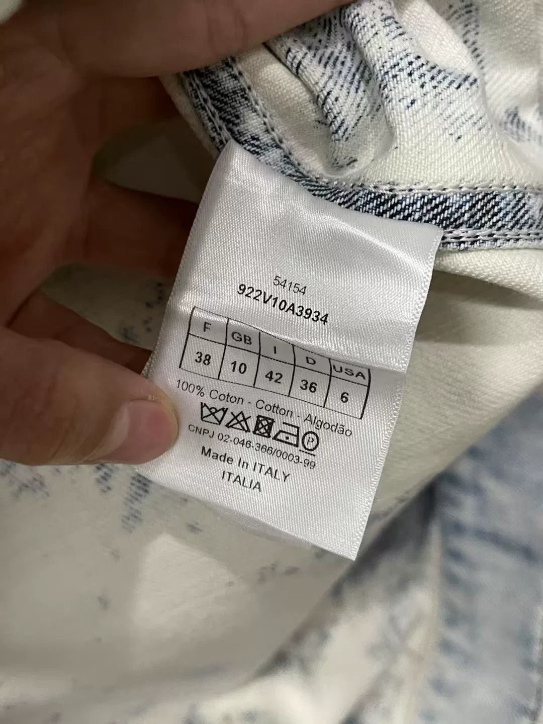 Dior Dior Tie-Dye Denim Jacket Size US XS / EU 42 / 0 - 8 Thumbnail