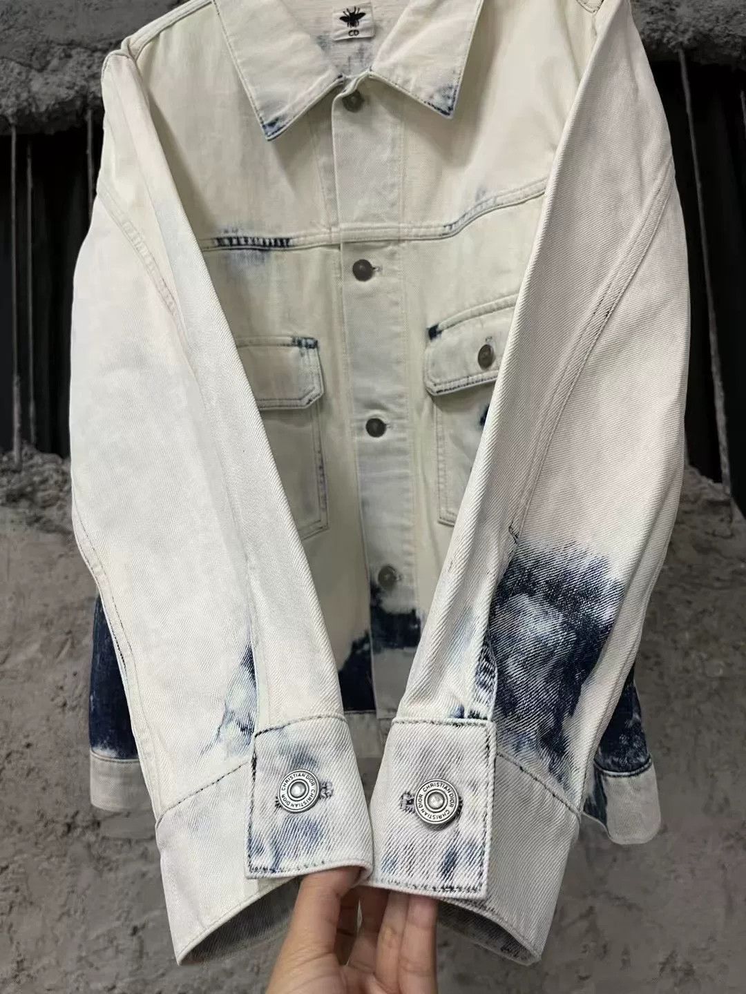 Dior Dior Tie-Dye Denim Jacket Size US XS / EU 42 / 0 - 5 Thumbnail