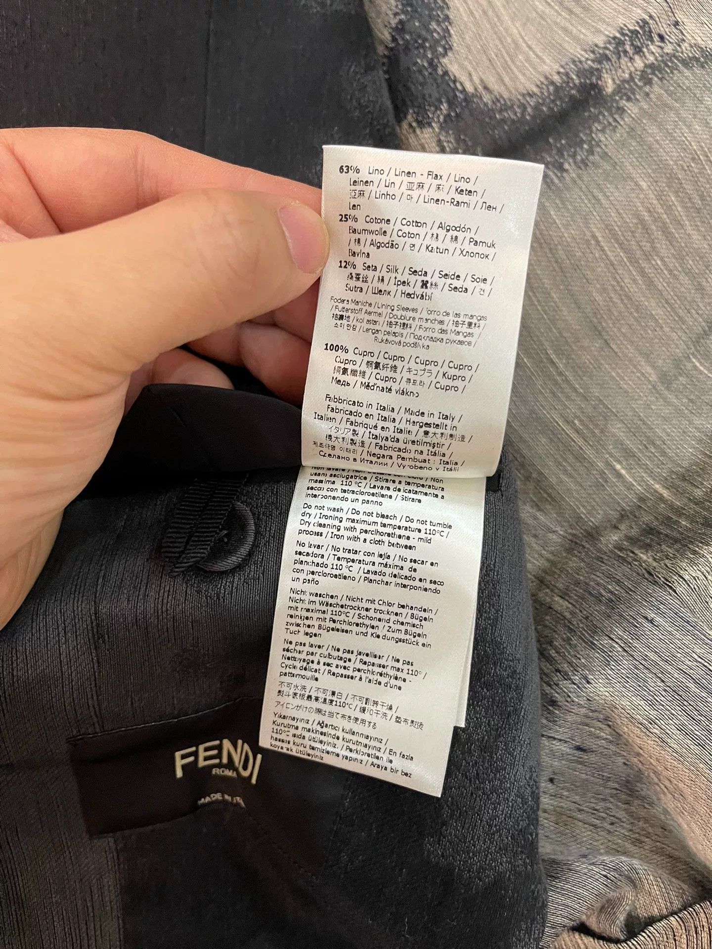 Fendi fendi high-quality dyed blazer size 48 Size US L / EU 52-54 / 3 - 6 Thumbnail