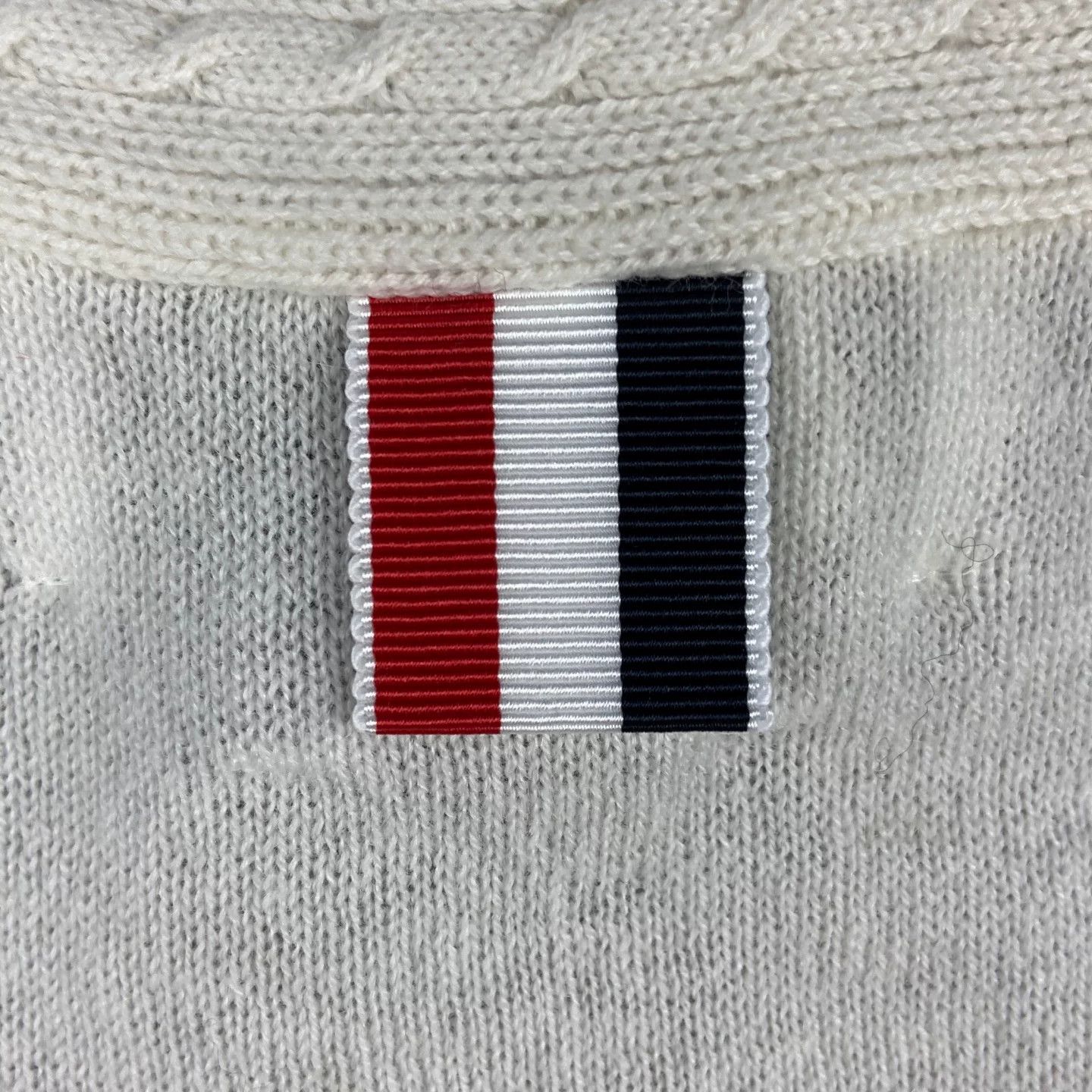 Thom Browne thom browne white knit cardigan wm25815 Size US S / EU 44-46 / 1 - 3 Thumbnail