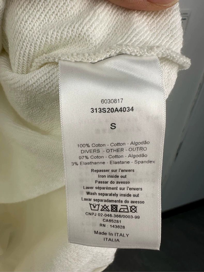 Dior Dior White Gold Print Hoodie Sweatshirt Size US S / EU 44-46 / 1 - 5 Thumbnail