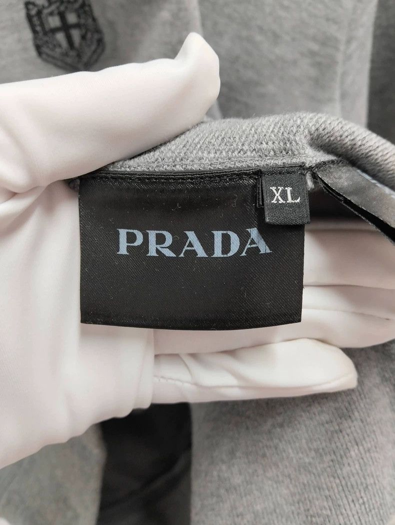 Prada Prada Gray Sweatshirt XL Size US XL / EU 56 / 4 - 4 Thumbnail