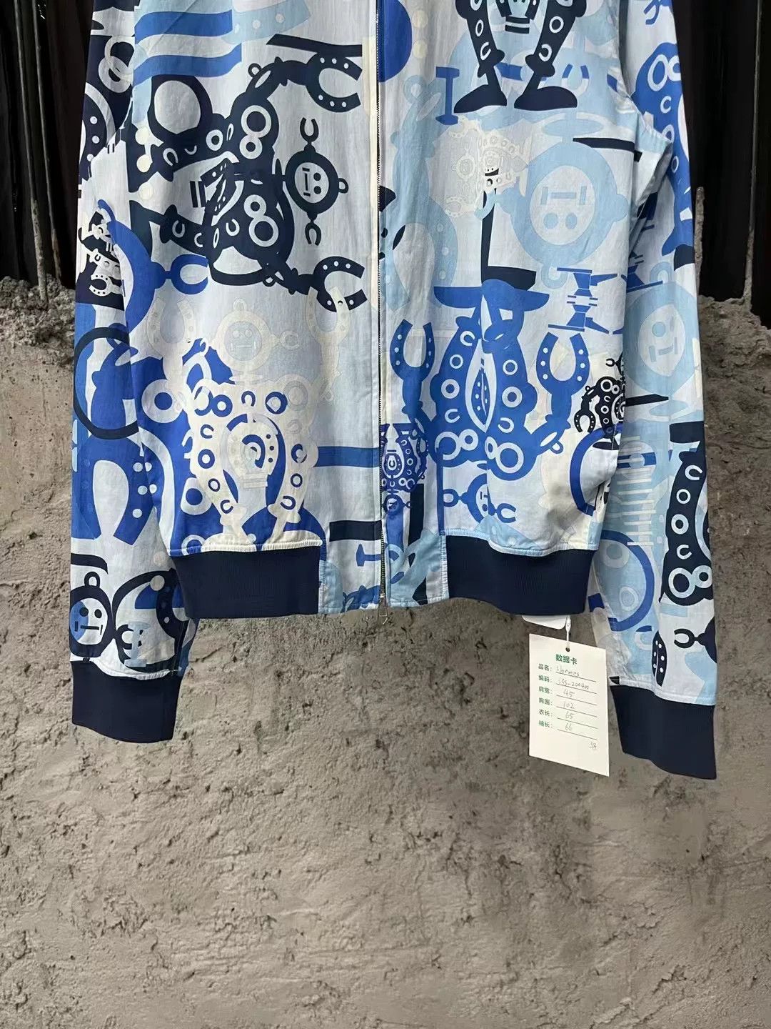Hermes Hermes Robot Print Zip Jacket Size US S / EU 44-46 / 1 - 4 Thumbnail